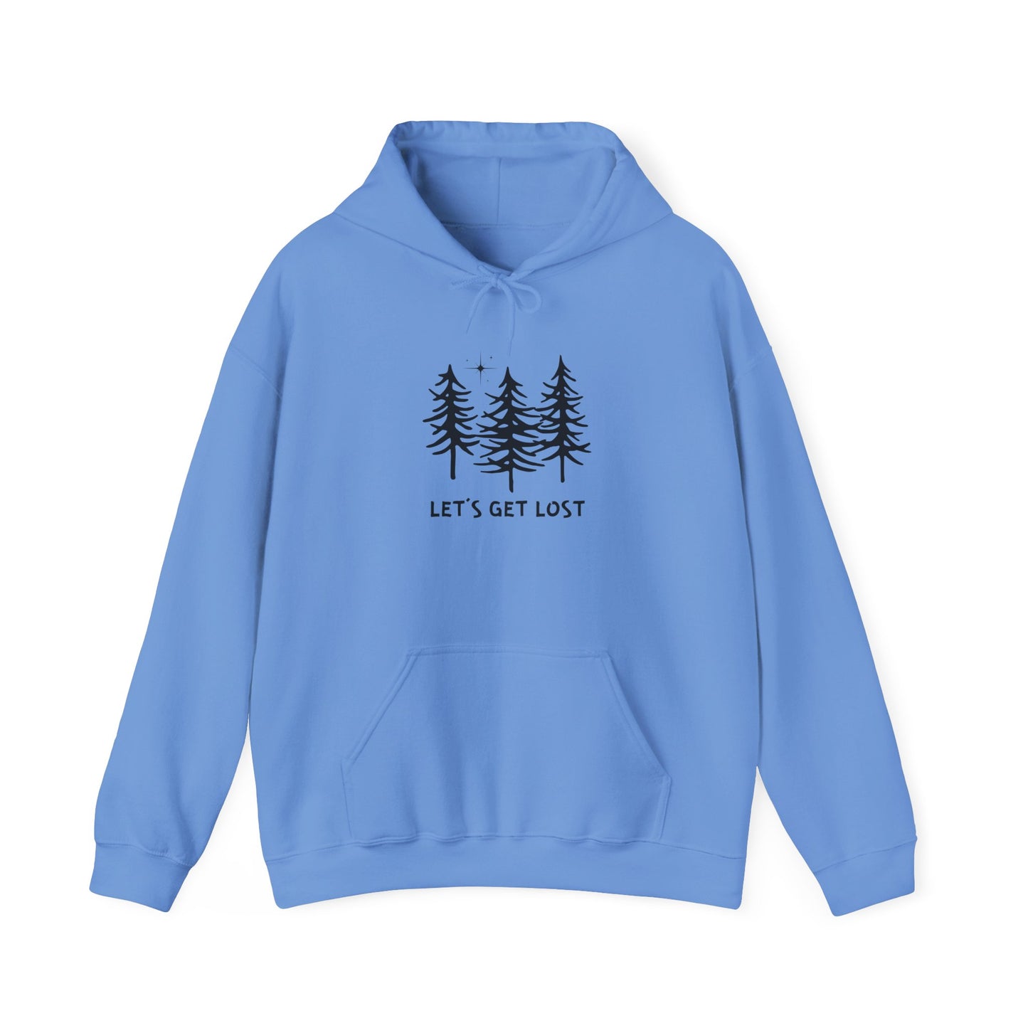 Let's Get Lost Unisex Hoodie - Adventure Inspired Hooded Sweatshirt for Nature Lovers