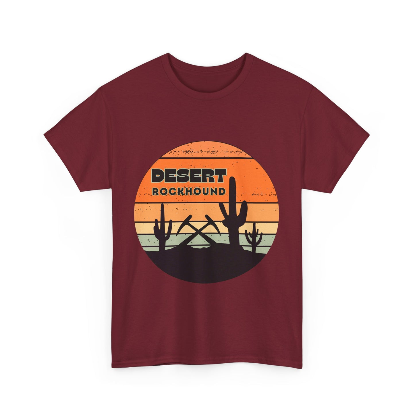 Desert Rockhound Unisex Heavy Cotton Tee Shirt - Perfect for Rock Lovers From Arizona, New Mexico, Utah, California, Texas