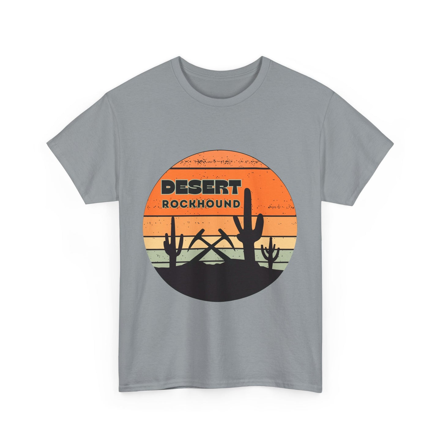 Desert Rockhound Unisex Heavy Cotton Tee Shirt - Perfect for Rock Lovers From Arizona, New Mexico, Utah, California, Texas
