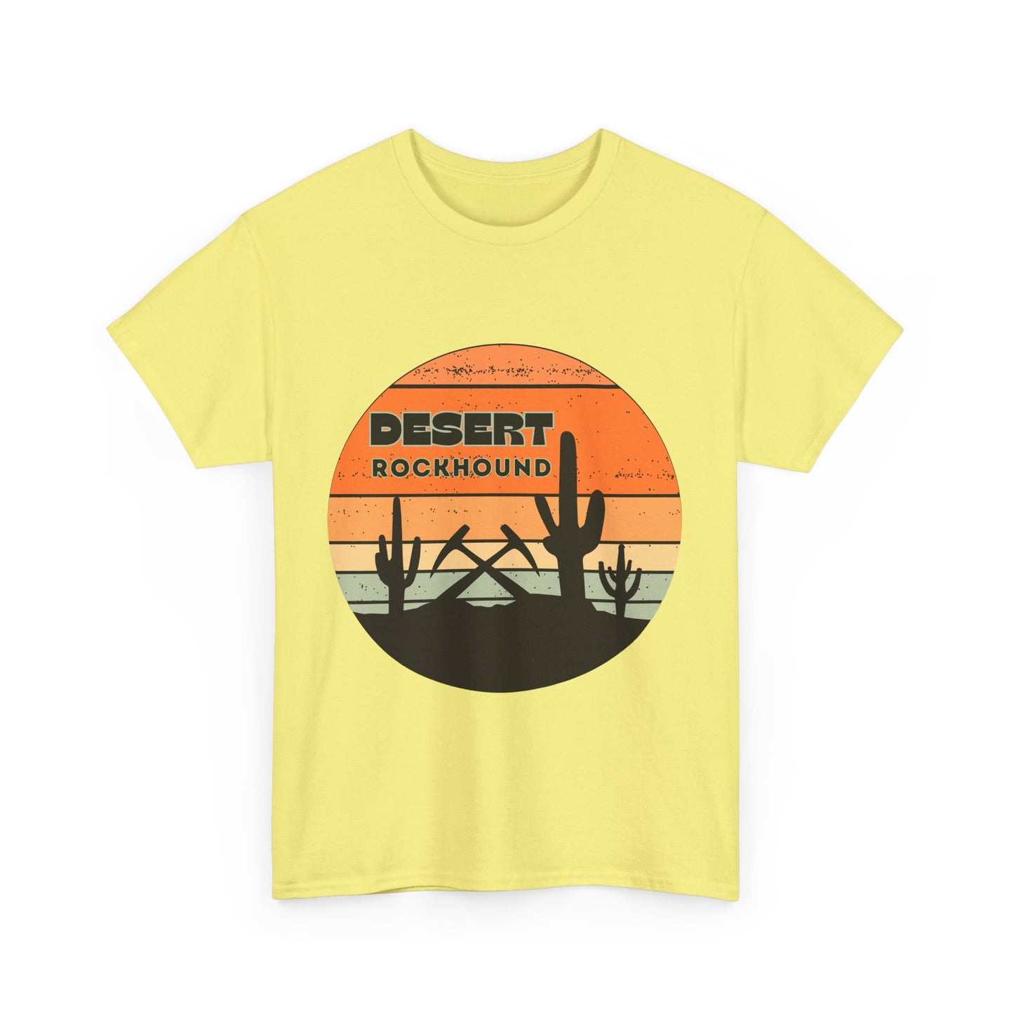 Desert Rockhound Unisex Heavy Cotton Tee Shirt - Perfect for Rock Lovers From Arizona, New Mexico, Utah, California, Texas