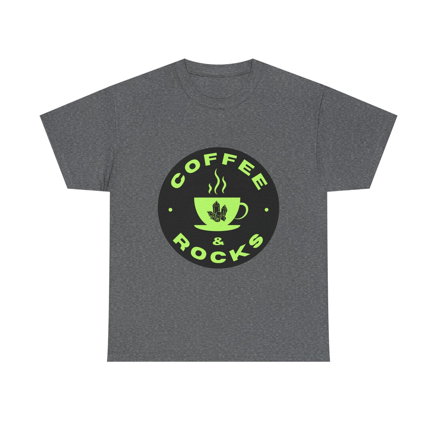 Coffee & Rocks Unisex Heavy Cotton Tee - Perfect Geology Shirt for Coffee Lovers