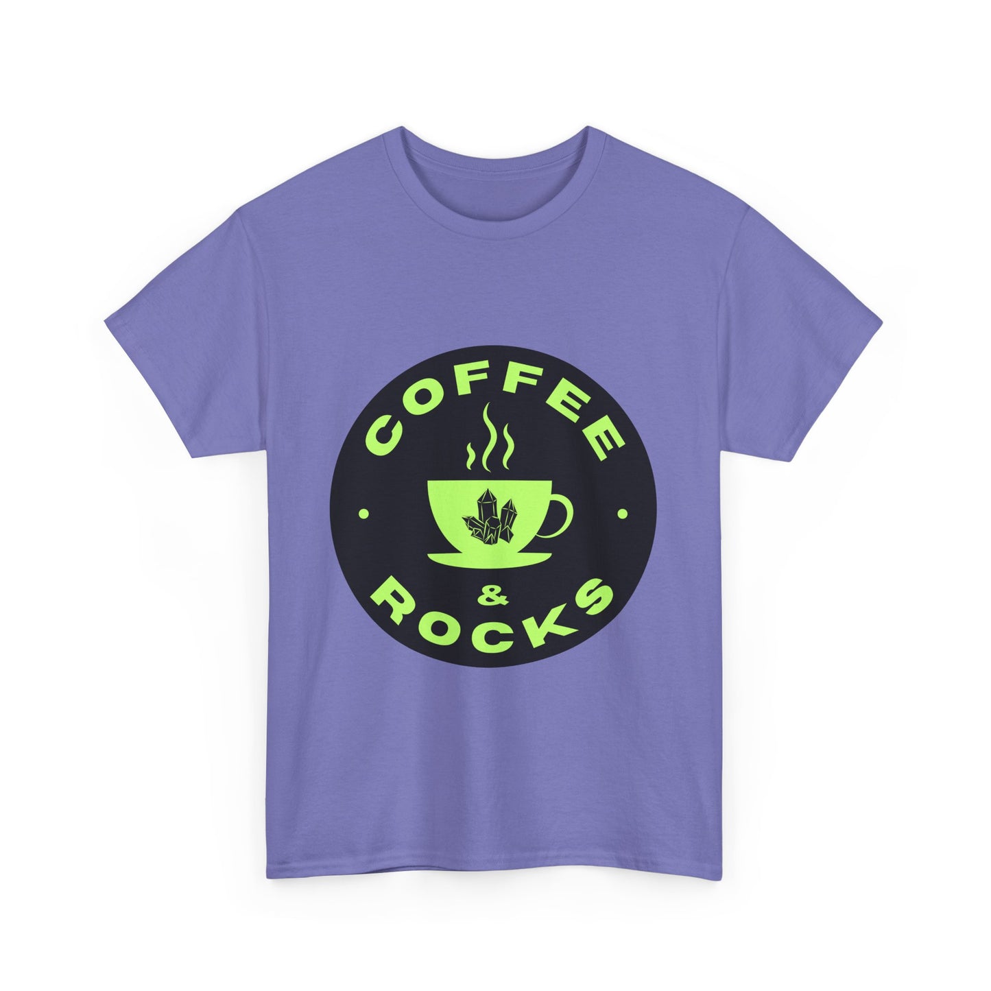 Coffee & Rocks Unisex Heavy Cotton Tee - Perfect Geology Shirt for Coffee Lovers