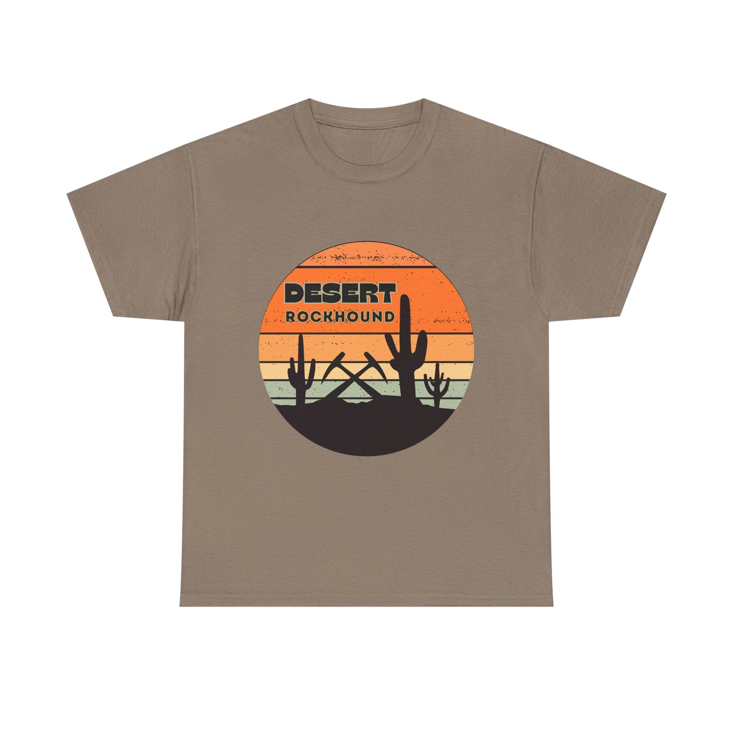 Desert Rockhound Unisex Heavy Cotton Tee Shirt - Perfect for Rock Lovers From Arizona, New Mexico, Utah, California, Texas