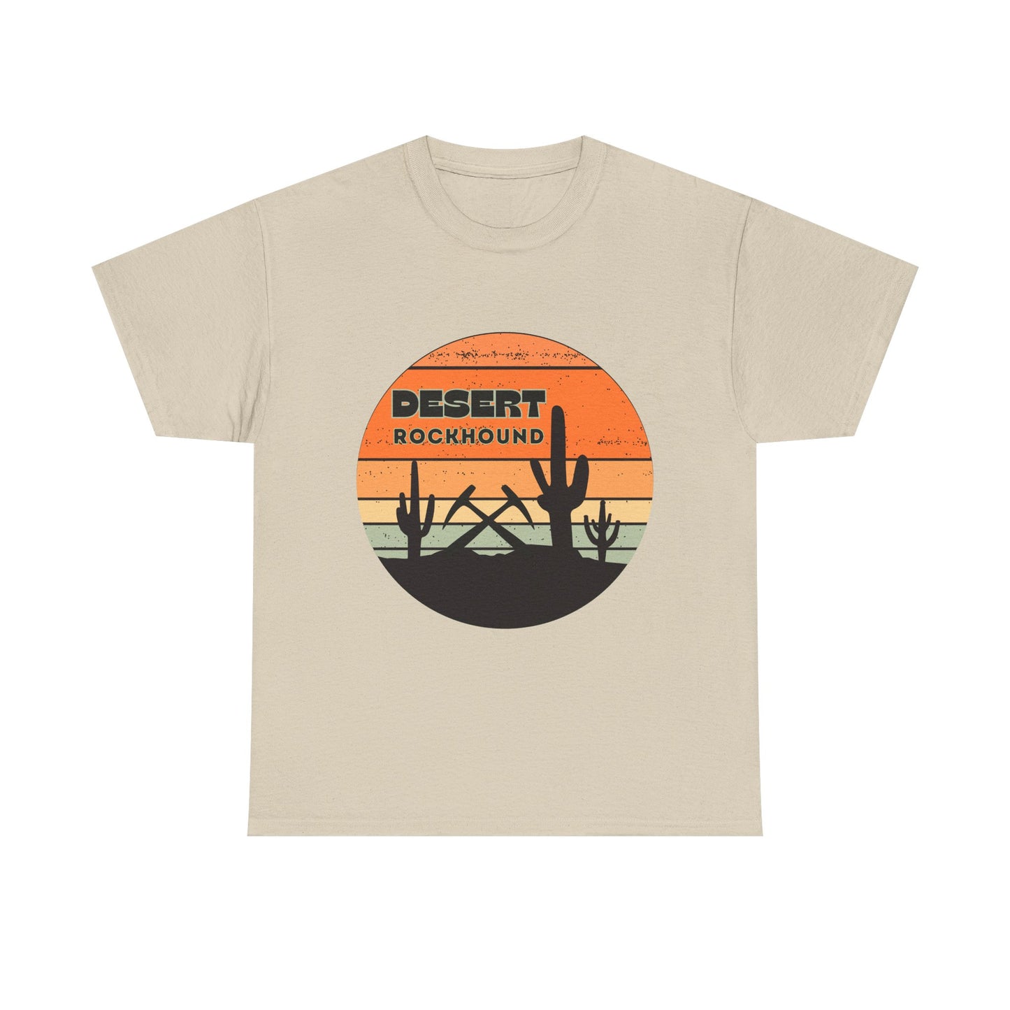 Desert Rockhound Unisex Heavy Cotton Tee Shirt - Perfect for Rock Lovers From Arizona, New Mexico, Utah, California, Texas