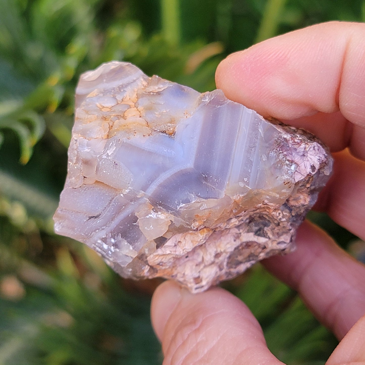 Unique Banded Agate from California | Raw Mineral Specimen | 109.12 grams