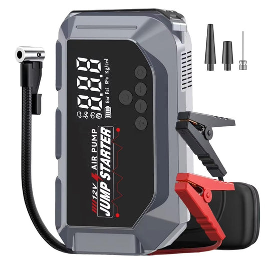 Car Battery Jumpstart Box Starter With Air Compressor 150PSI With Digital Tire Inflator 12V Car Battery