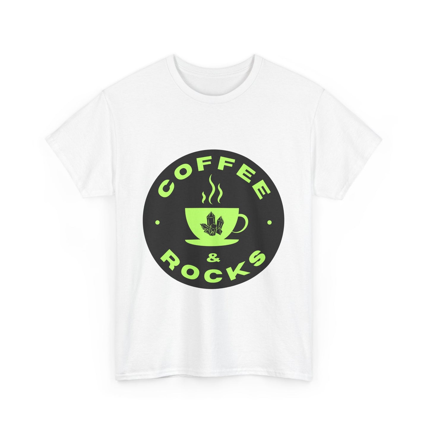 Coffee & Rocks Unisex Heavy Cotton Tee - Perfect Geology Shirt for Coffee Lovers