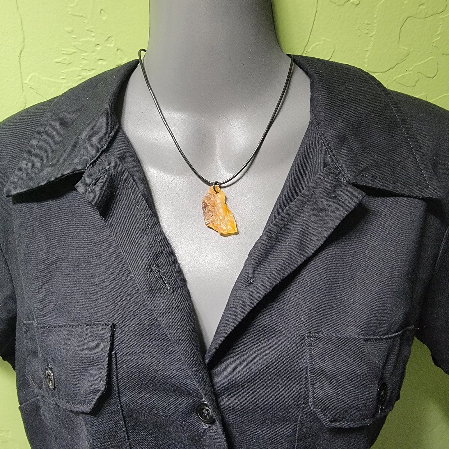 Orange Chalcedony Necklace | Natural Rock Pendant | Geology Gift from California | Crystal Jewelry