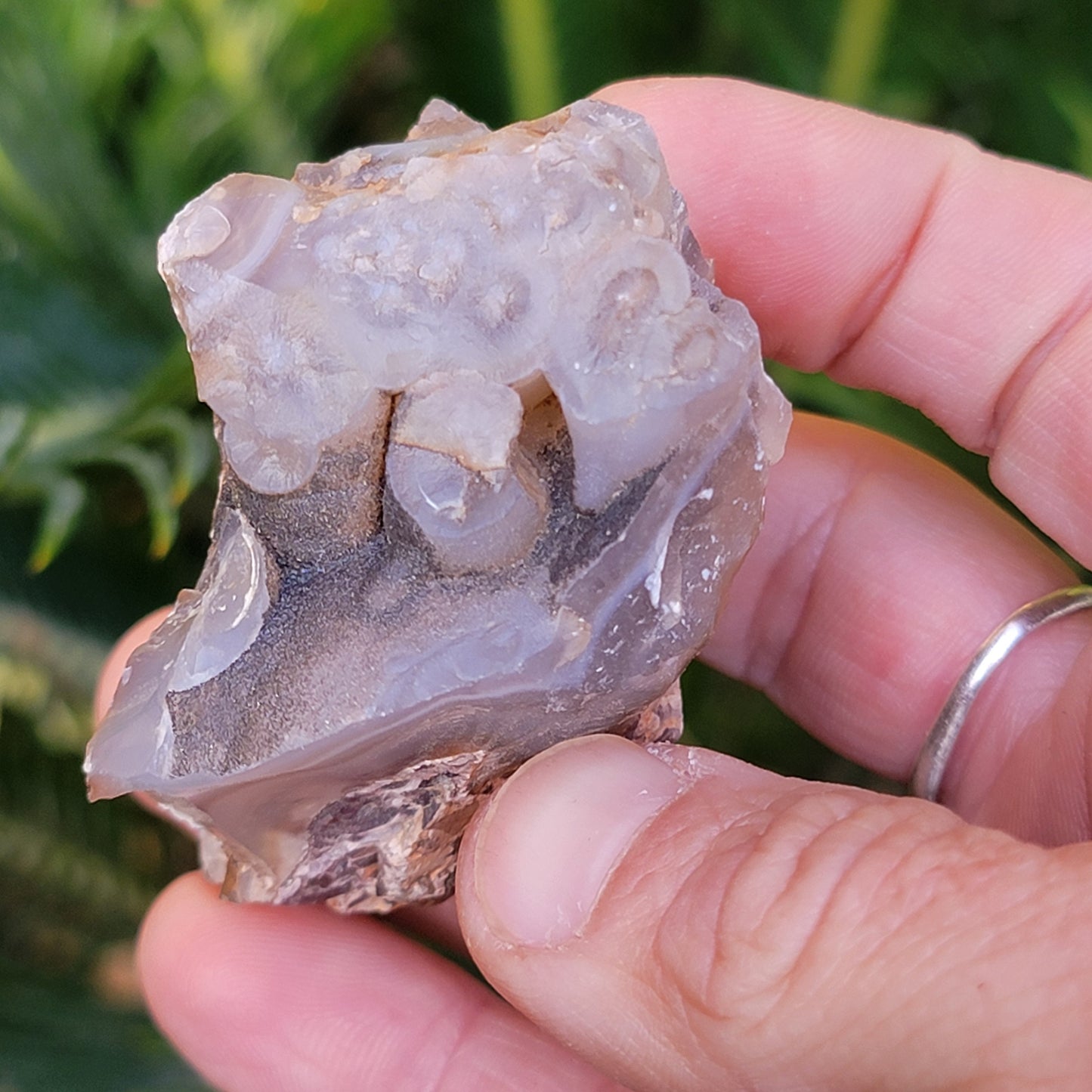 Unique Banded Agate from California | Raw Mineral Specimen | 109.12 grams
