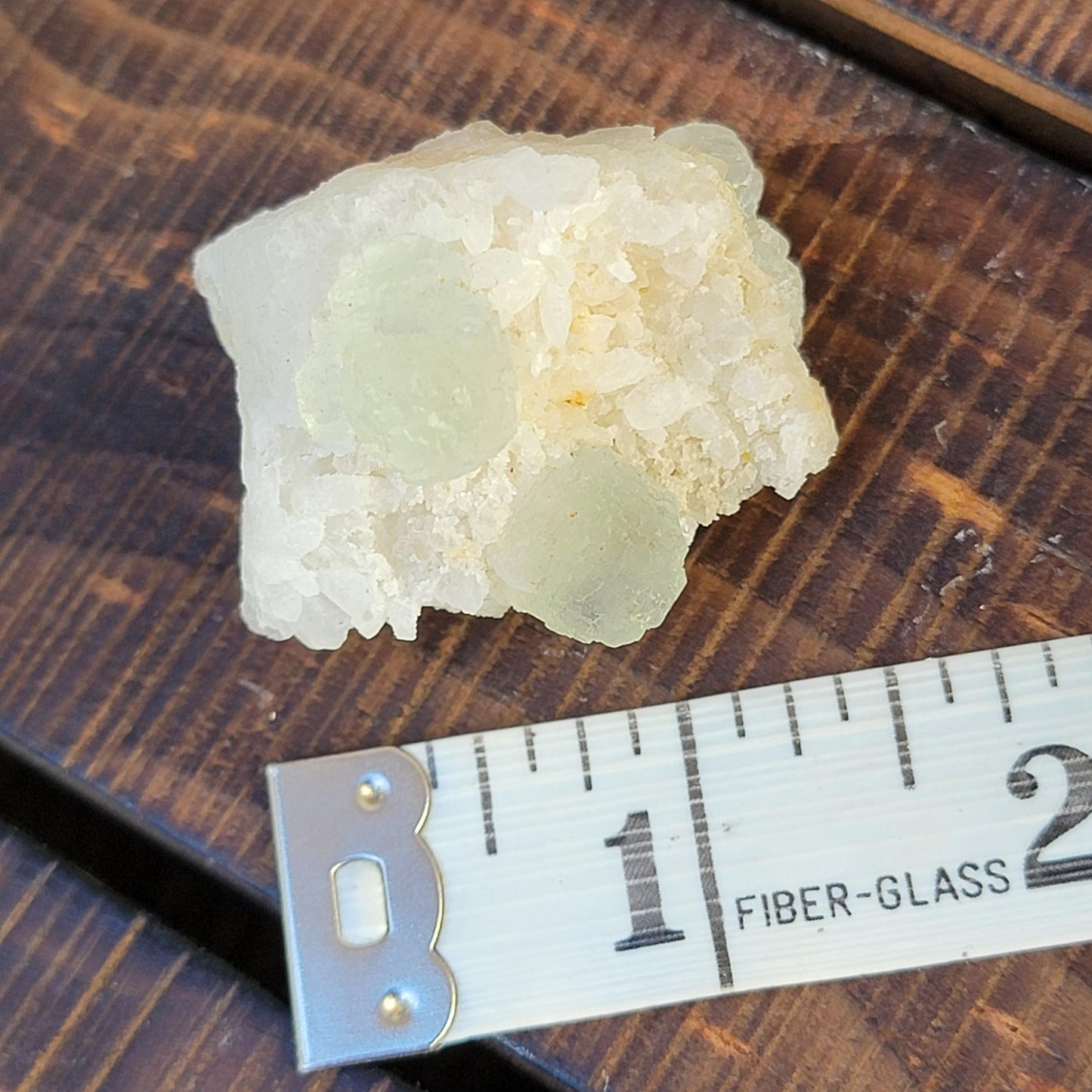 Rare Cubo-Octahedral Fluorite Crystals on Quartz – 34.79g - 3 Clowns Pocket, Arizona – Translucent Green Fluorescent Mineral