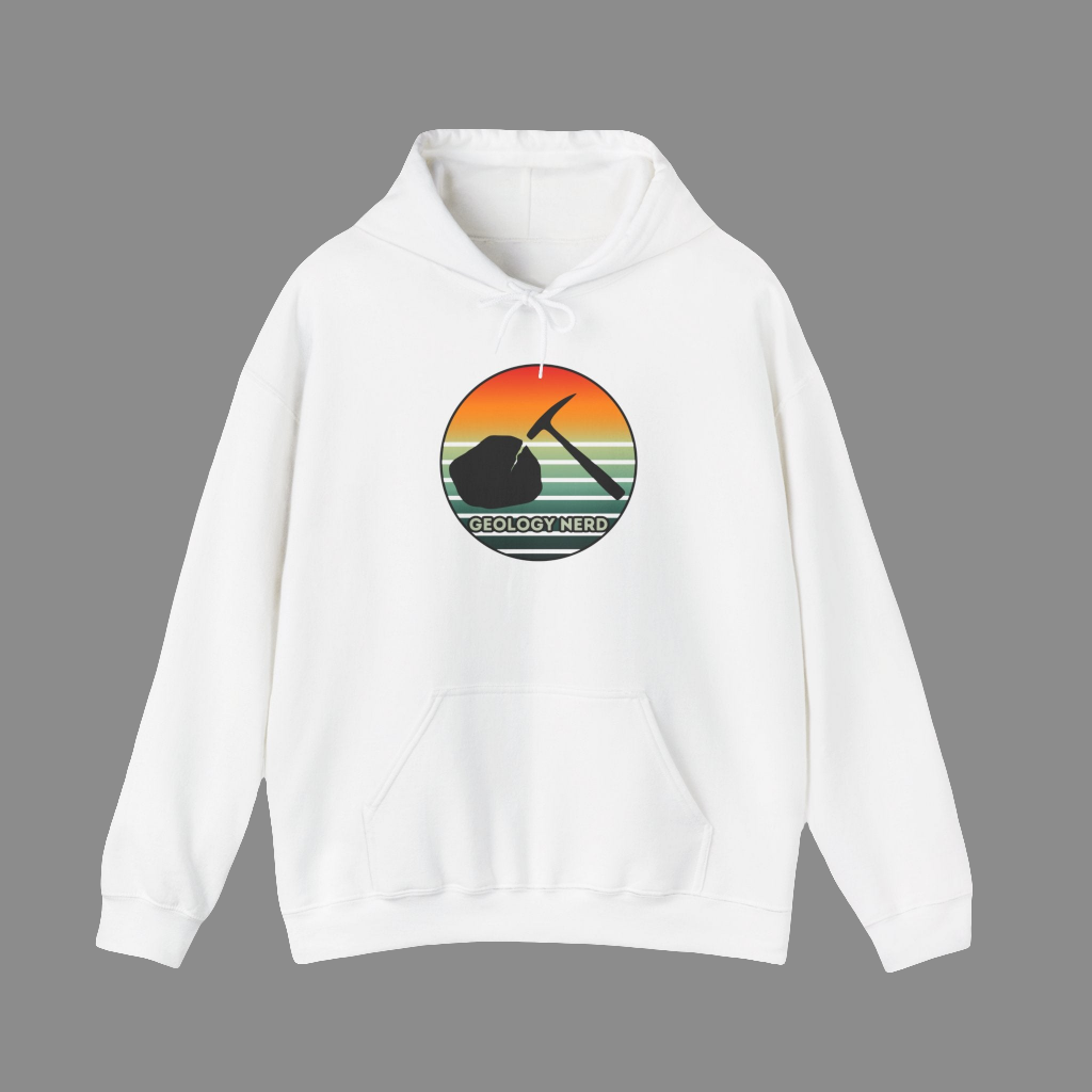 Geology Nerd Hoodie for Rockhounds & Mineral Collectors – Unisex Heavy Blend Sweatshirt with Kangaroo Pocket & Hood