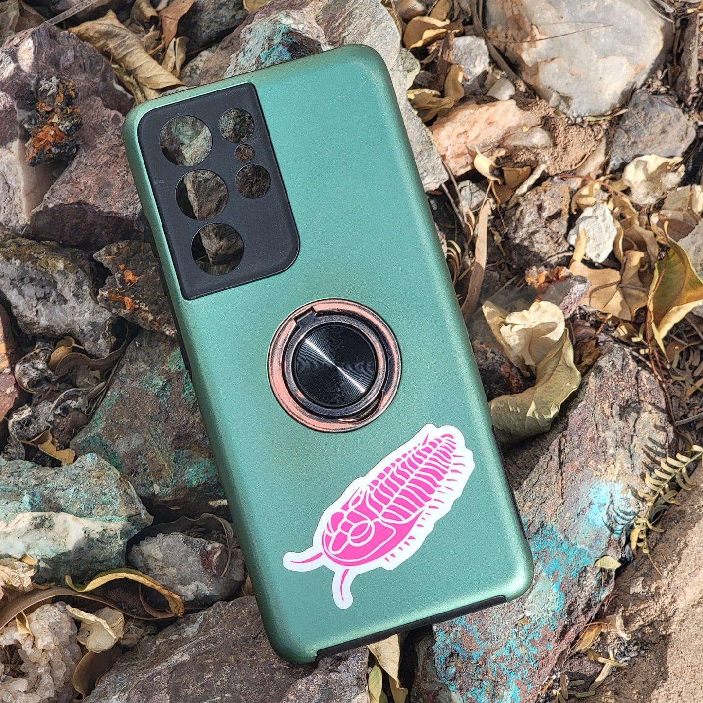 Trilobite Sticker | Neon Pink | Fossil Sticker for Phone Case, Coffee Mug, or Laptop