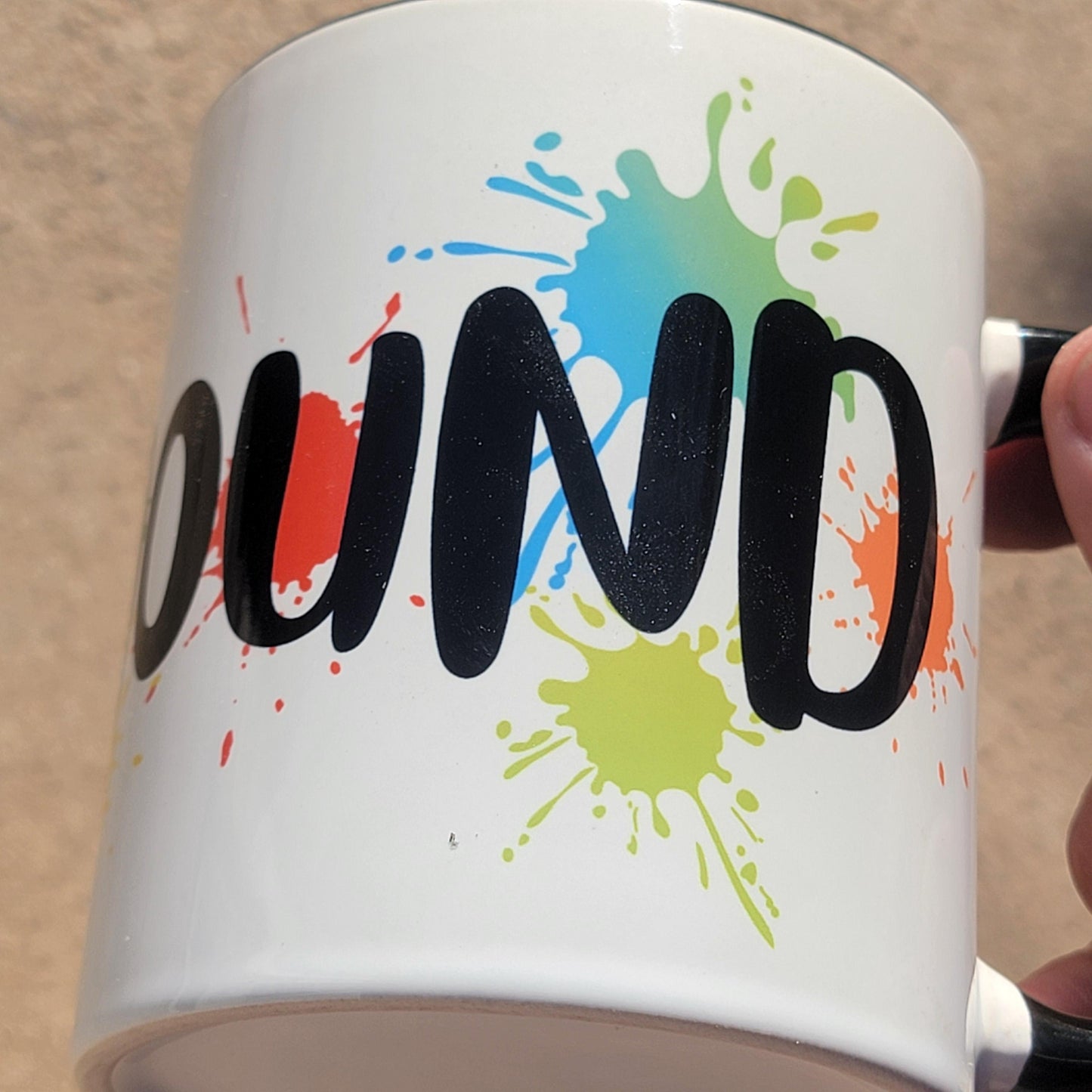 Rockhound Coffee Mug, Colorful Gift for Geologists, Rock Collectors, and Miners, 11 oz, White with Black Inside