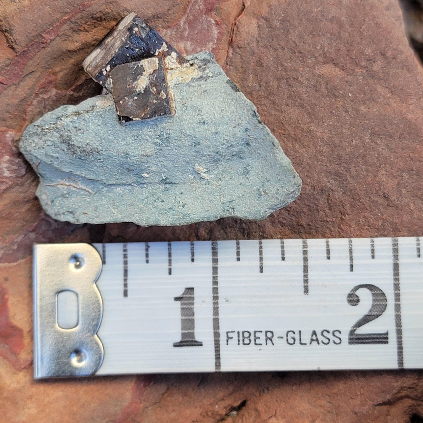 Twinned Limonite after Pyrite Cubes on Matrix from the Harquahala Mountains, Arizona | Pseudomorph Rock Specimen | 12 g | Geology Gift