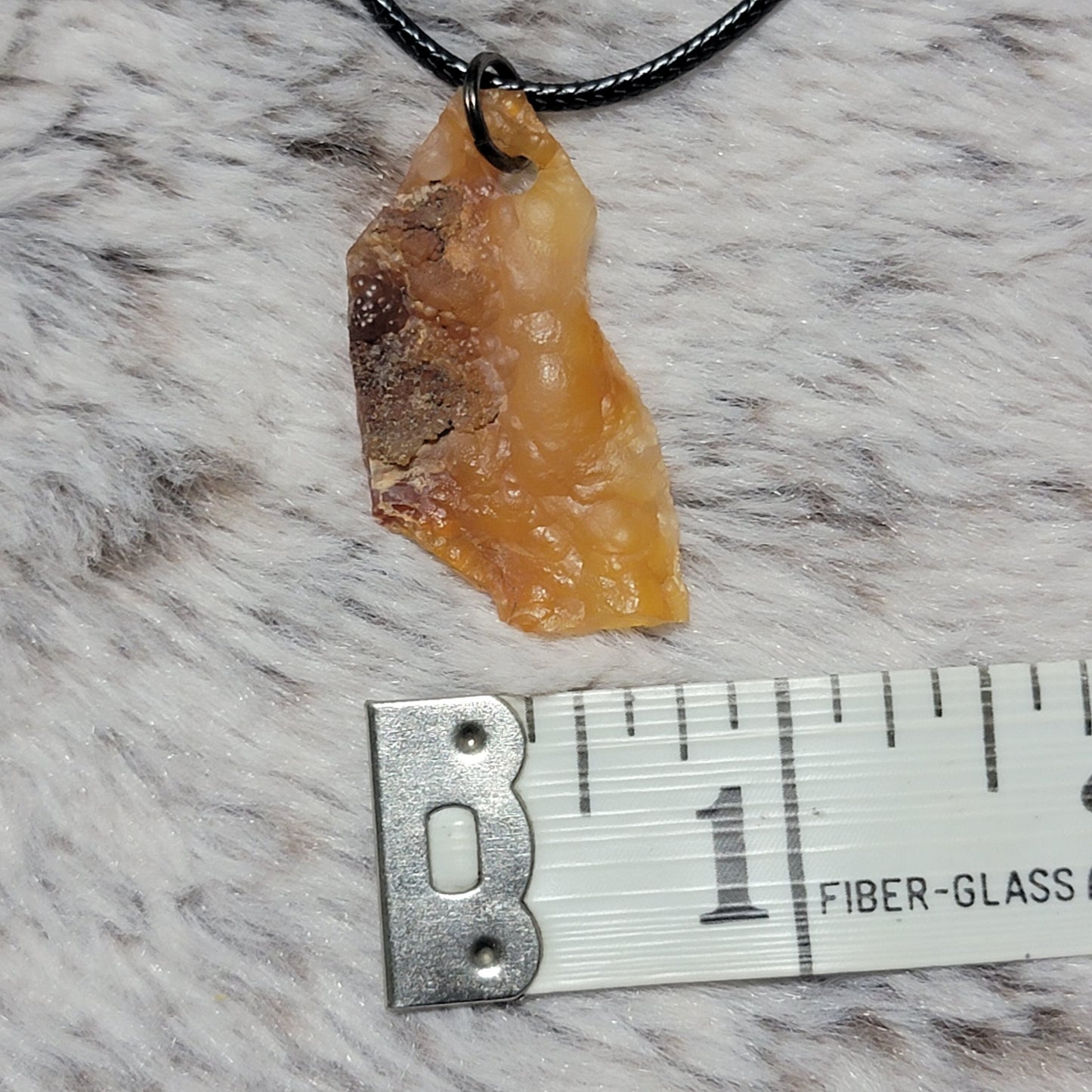 Orange Chalcedony Necklace | Natural Rock Pendant | Geology Gift from California | Crystal Jewelry