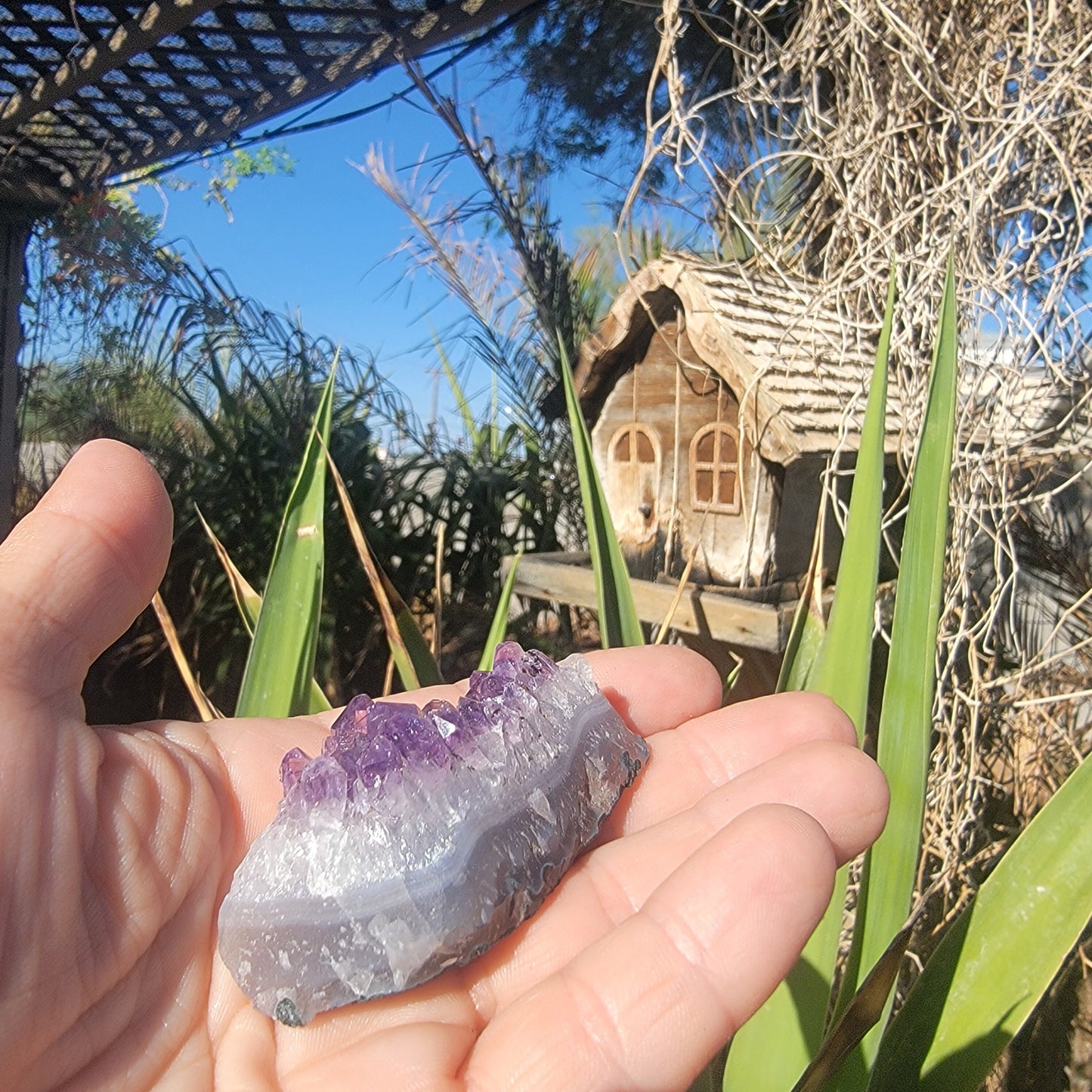 Amethyst Crystal Rock Specimen, Purple Quartz Display Sample from Brazil, 39.91 grams