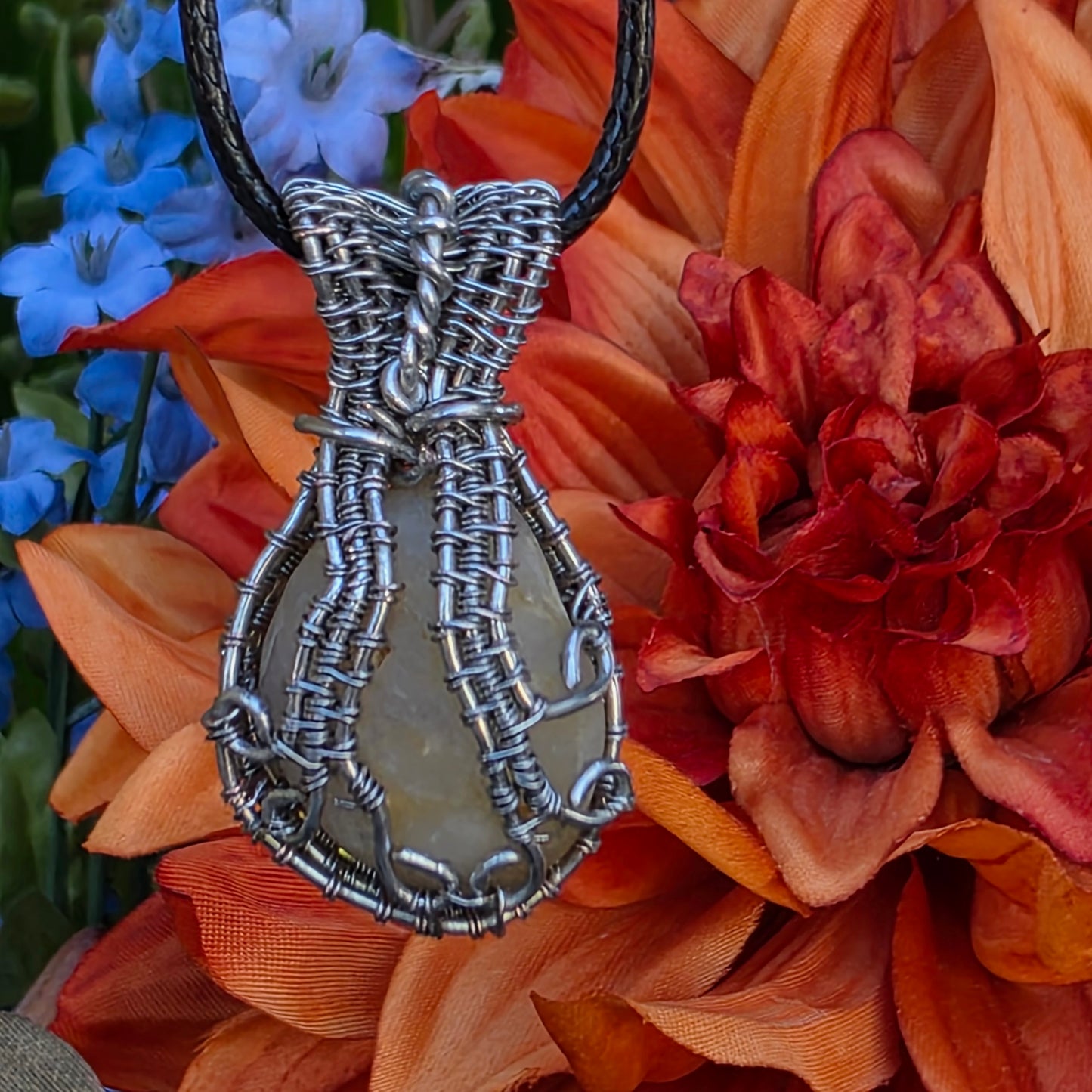 Natural River Rock Stone Pendant Necklace | Nature Themed Jewelry | Unique Handmade Gift