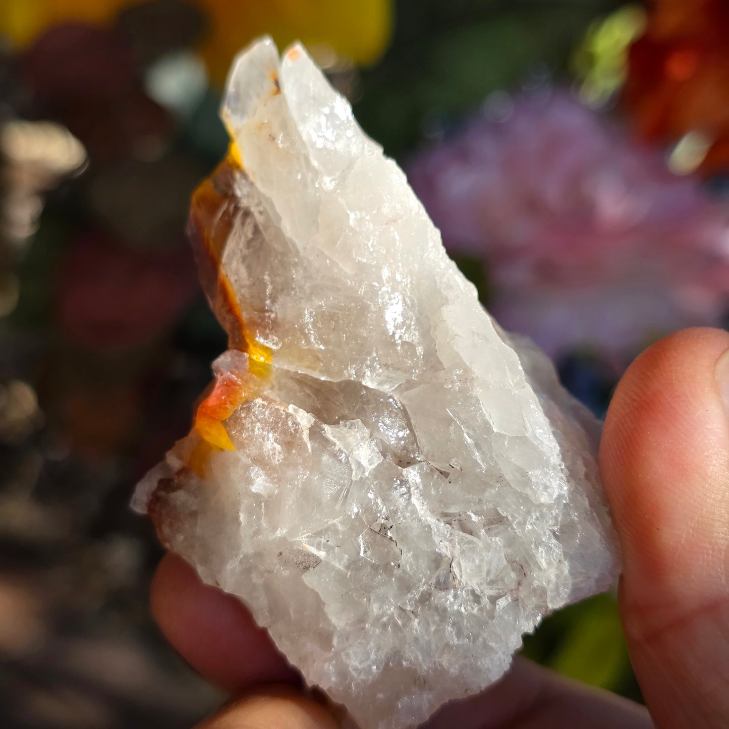 Red Quartz Cluster Crystal Specimen from Morocco | Rough Mineral Sample | 82.57 grams