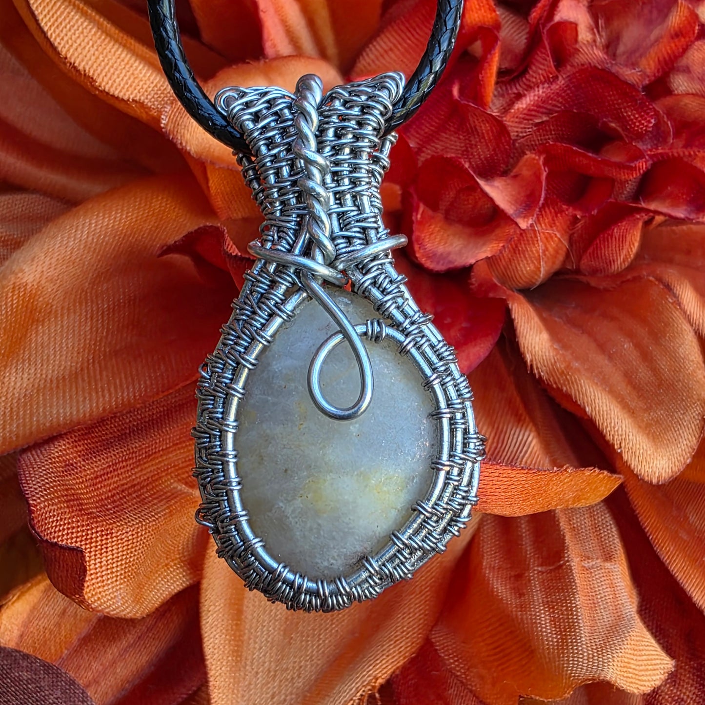 Natural River Rock Stone Pendant Necklace | Nature Themed Jewelry | Unique Handmade Gift