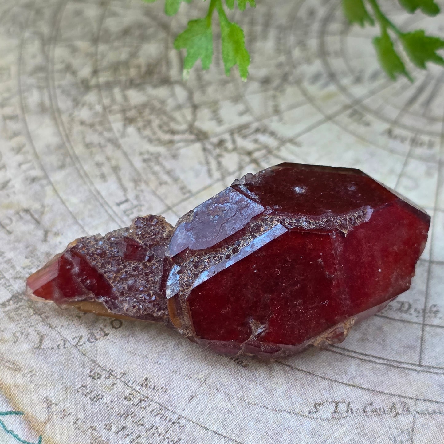 Stunning Red Quartz Crystal Specimen from Morocco | Rough Mineral Sample | 14.18 grams