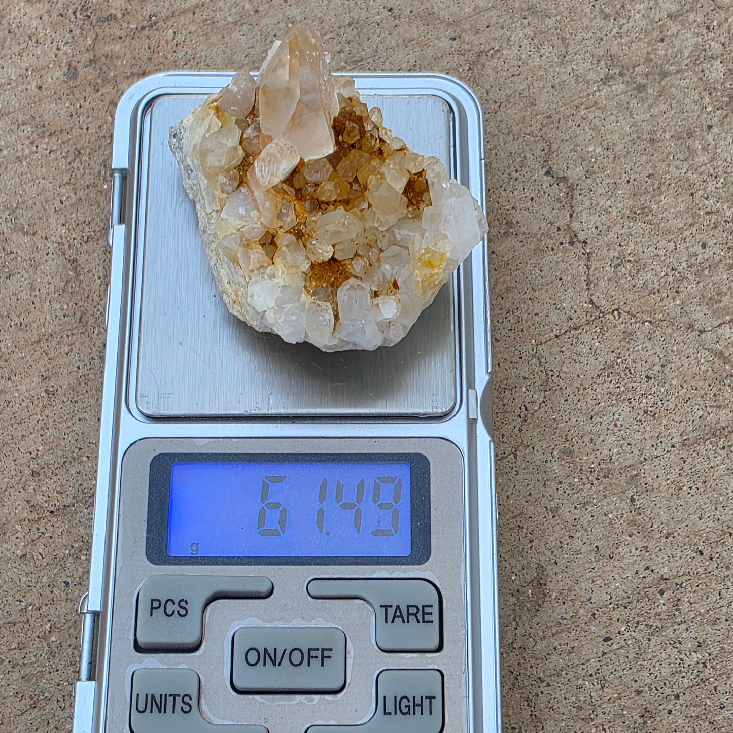 Gorgeous Natural Clear Quartz Crystal Cluster from Mt. Ida, Arkansas | Raw Mineral Specimen | 61.49 grams