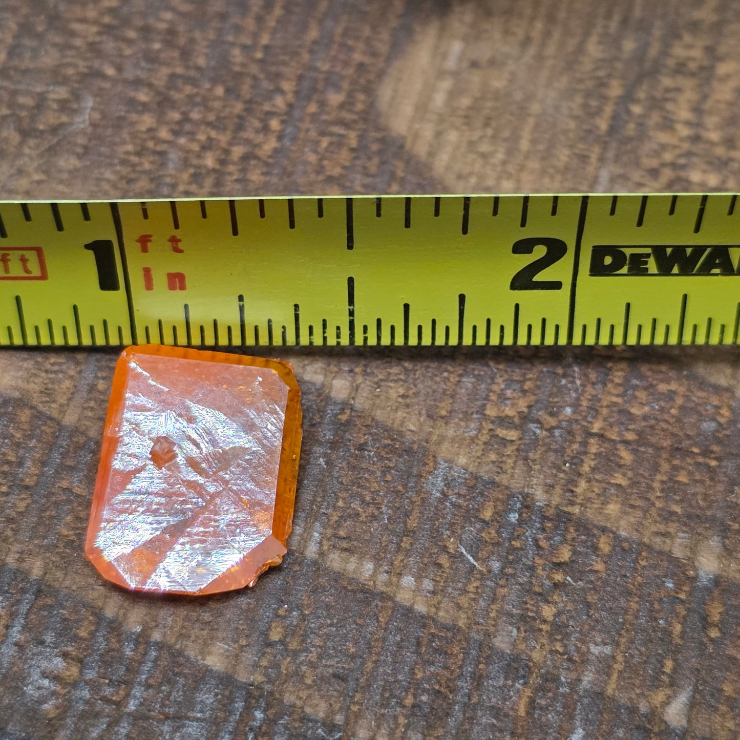 Stunning Half Inch Wulfenite Crystal | Orange Mineral | Red Cloud Mine | La Paz County | Arizona | Raw Stone