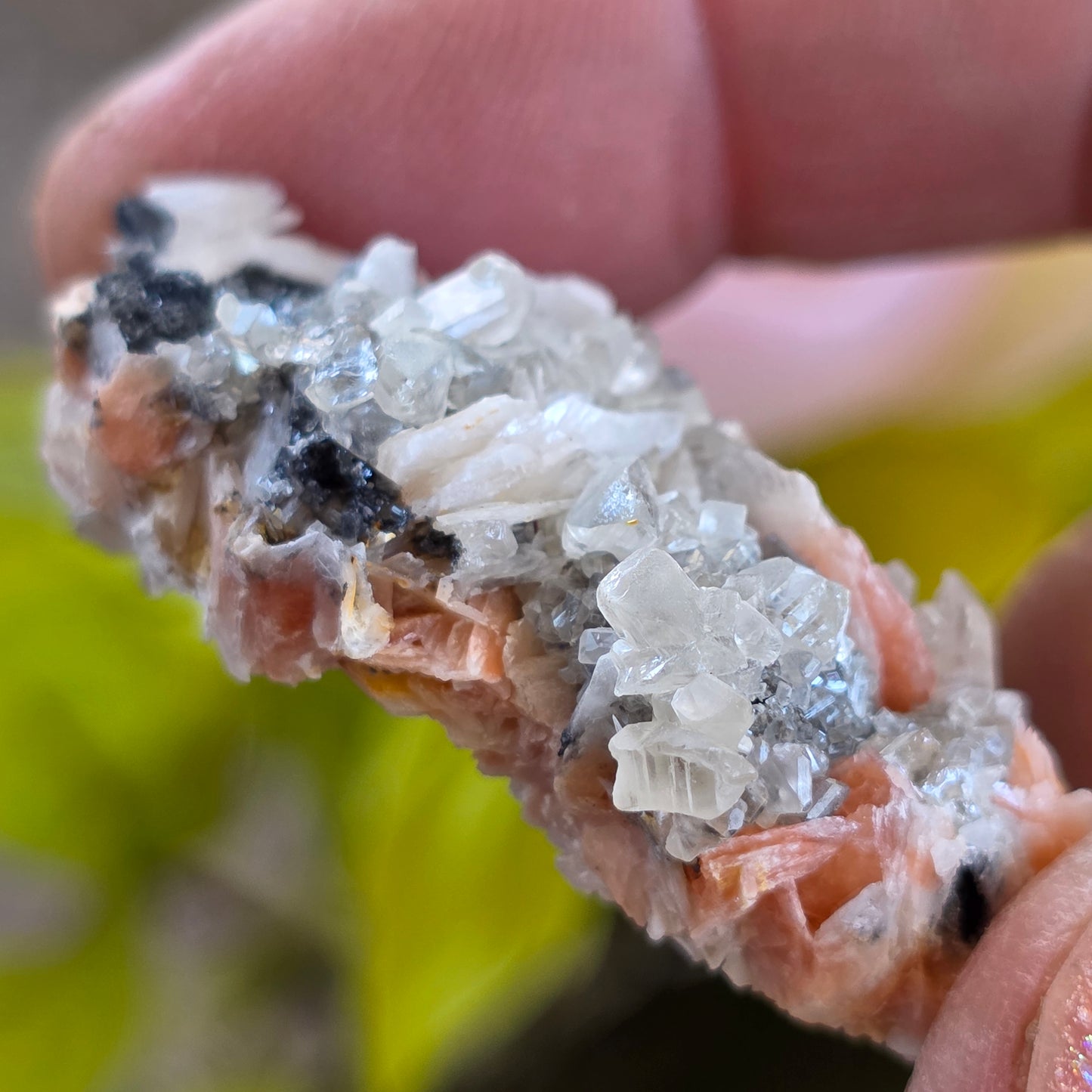 Gorgeous Cerussite Rock Specimen | with Galena and Barite | UV Reactive Glowing Mineral | Natural Raw Stone