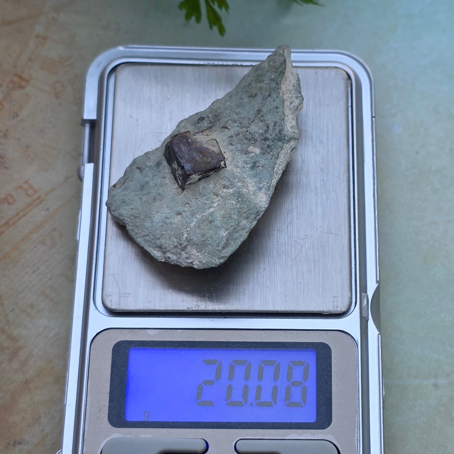 Limonite after Pyrite Cube on Matrix from the Harquahala Mountains, Arizona | Pseudomorph Rock Specimen | 20 g | Raw Stone | Geology Gift
