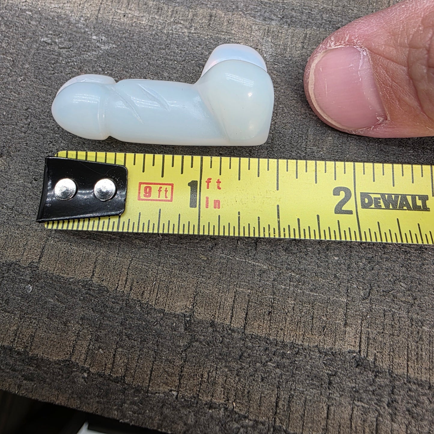 1.5" Miniature Opalite Carving | Iridescent Gemstone Pocket Stone | Cute Funny Gift