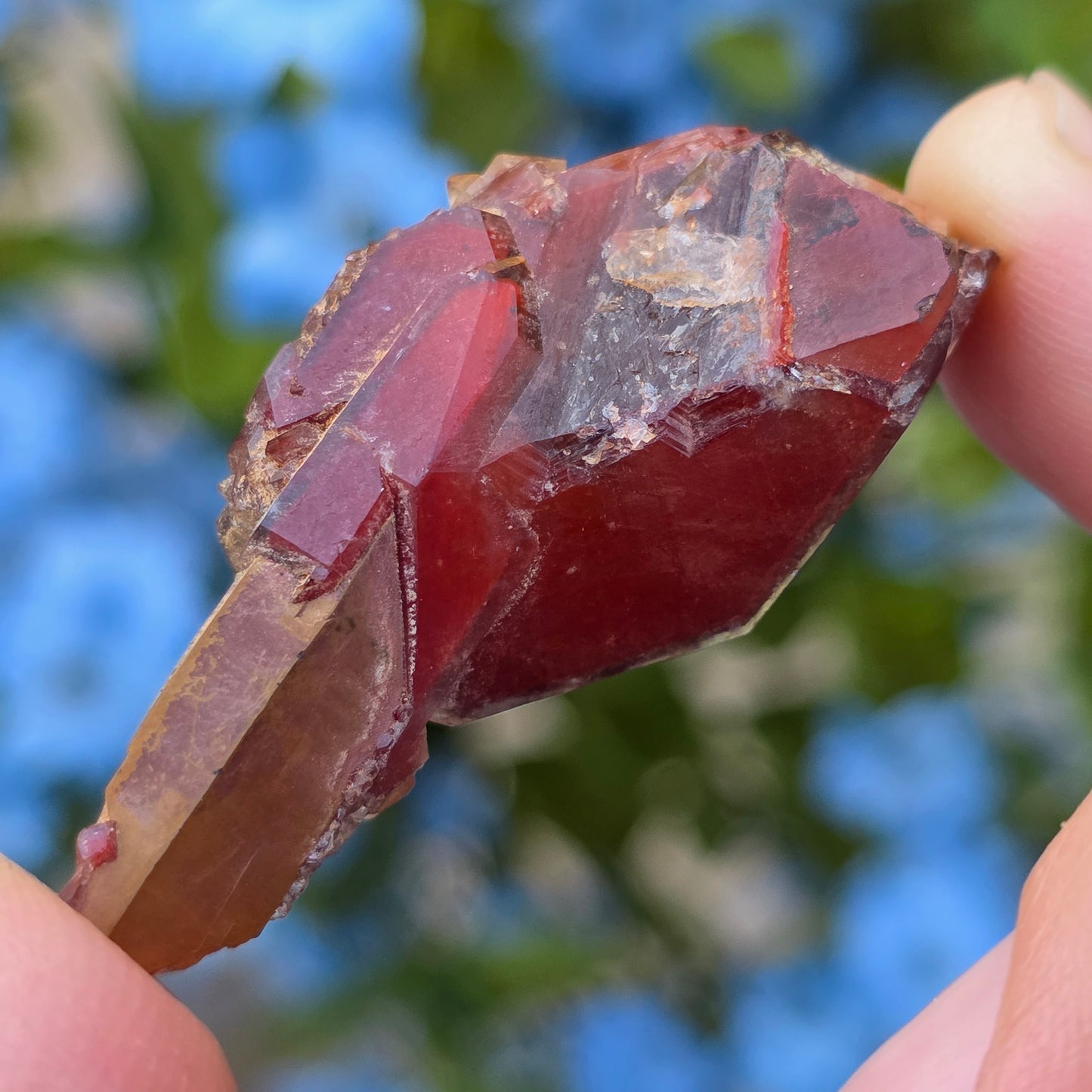 Stunning Red Quartz Crystal Specimen from Morocco | Rough Mineral Sample | 14.18 grams