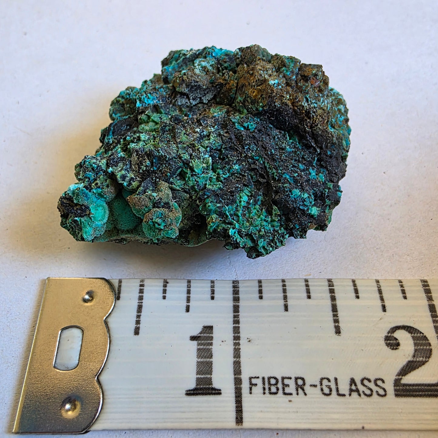 Chrysocolla Mineral Specimen, Copper Ore Rock, Planet Mine, Arizona, with Botryoidal Texture Feature