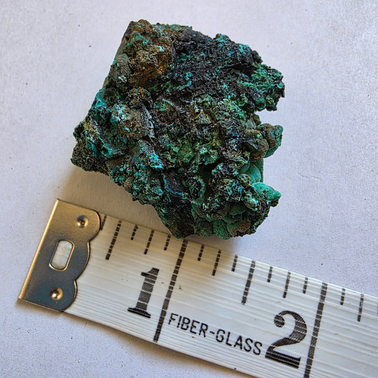 Chrysocolla Mineral Specimen, Copper Ore Rock, Planet Mine, Arizona, with Botryoidal Texture Feature
