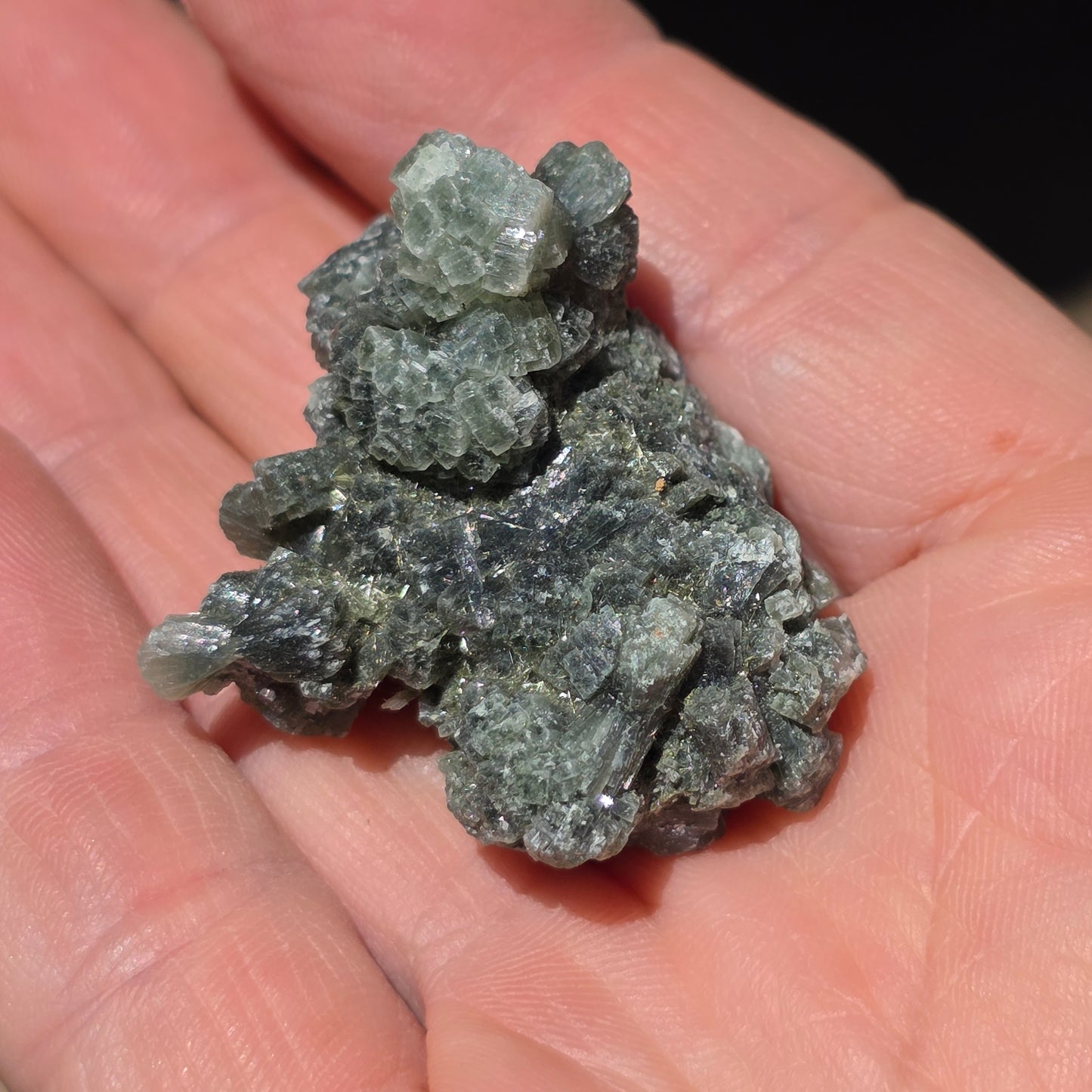 Prehnite Rock Specimen | Green Crystals | Natural Mineral from Morocco, Imilchil Region | Geology Gift