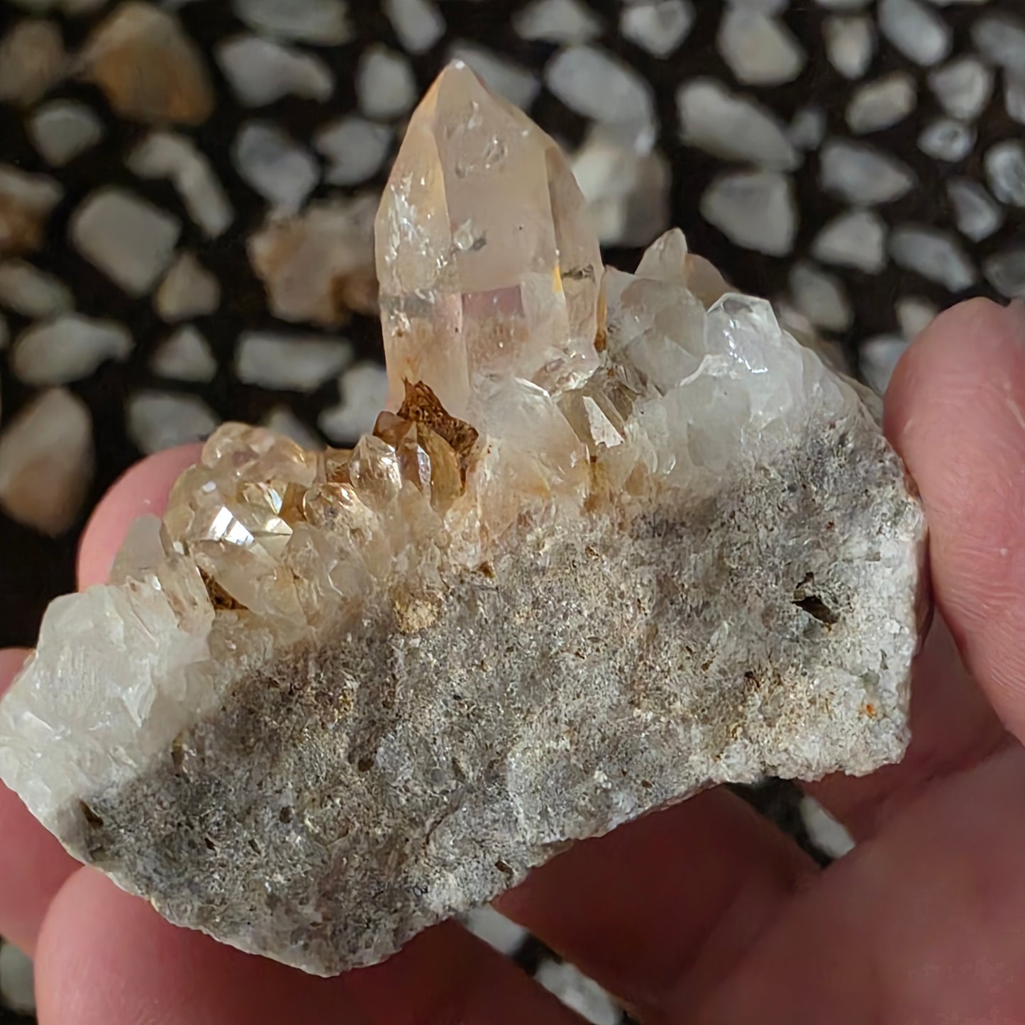 Gorgeous Natural Clear Quartz Crystal Cluster from Mt. Ida, Arkansas | Raw Mineral Specimen | 61.49 grams