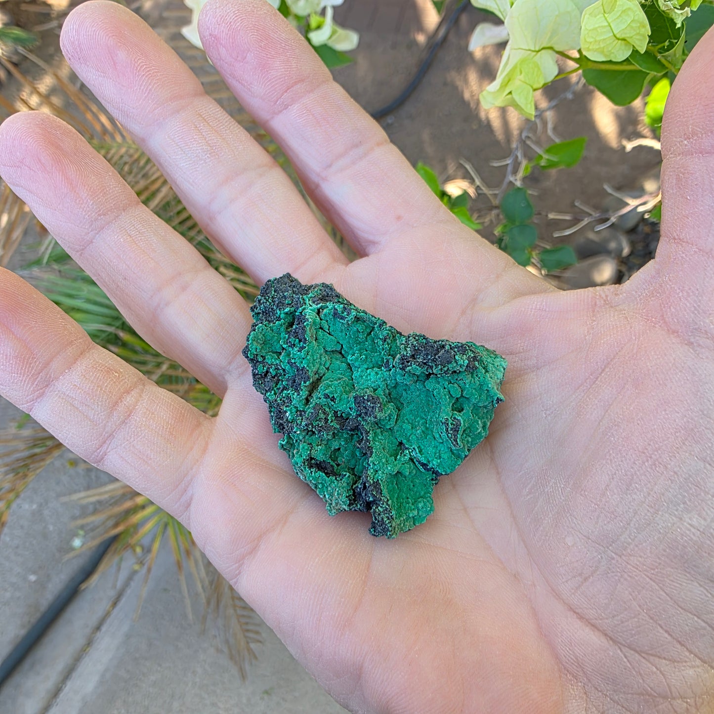 Copper Carbonate Mineral Specimen, Green Copper Ore Rock, Planet Mine, Arizona