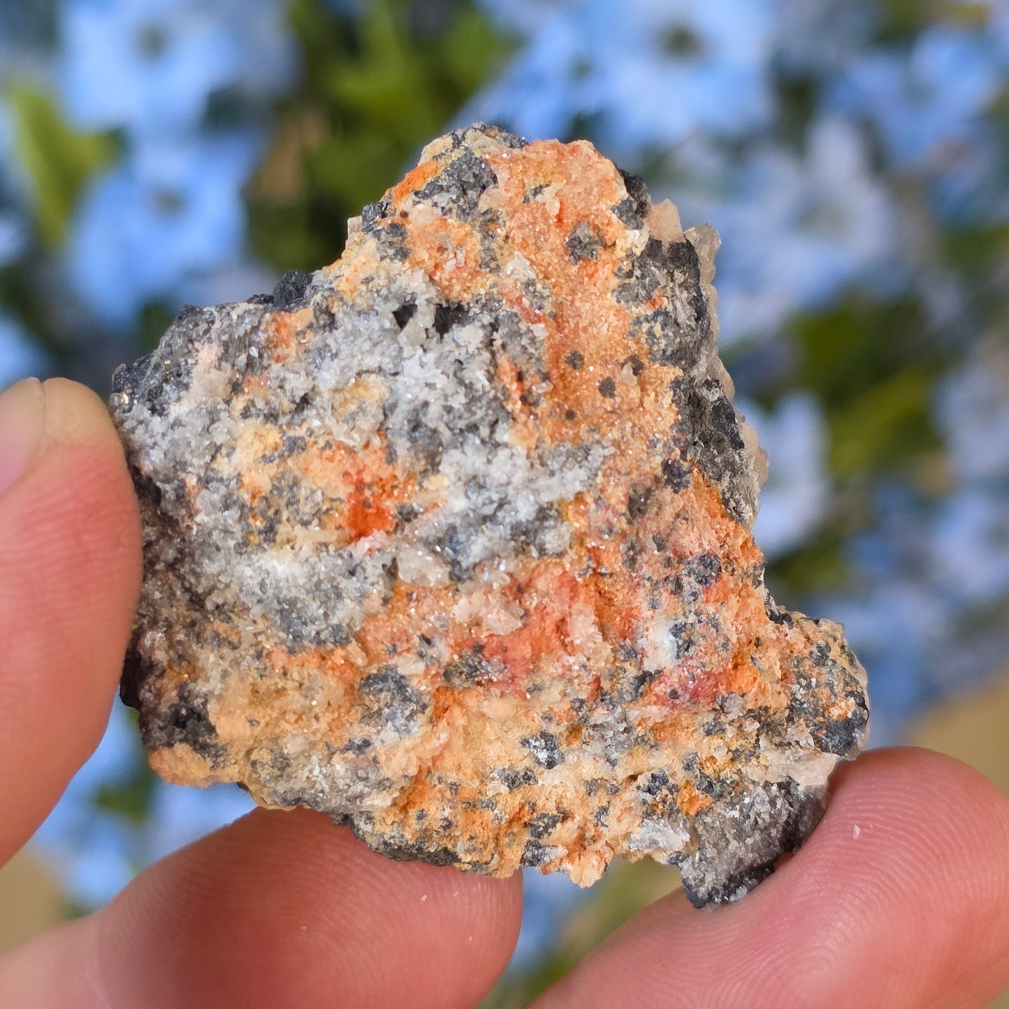Captivating Cerussite Rock Specimen | with Pink Barite & Galena | UV Reactive Glowing Mineral | Natural Raw Stone | 49 g