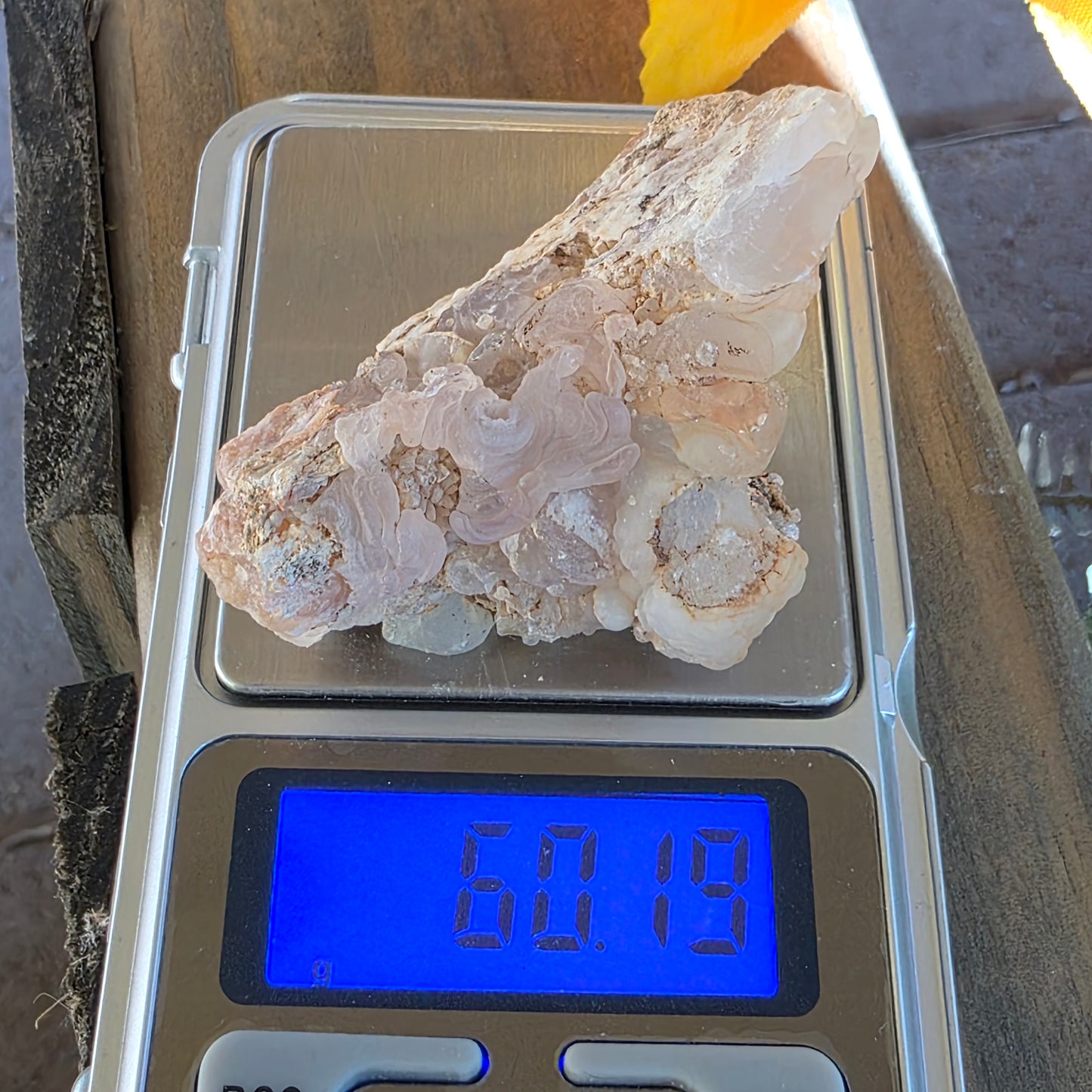 California Chalcedony Specimen: Natural Mule Mountain Crystal (60.19 grams)