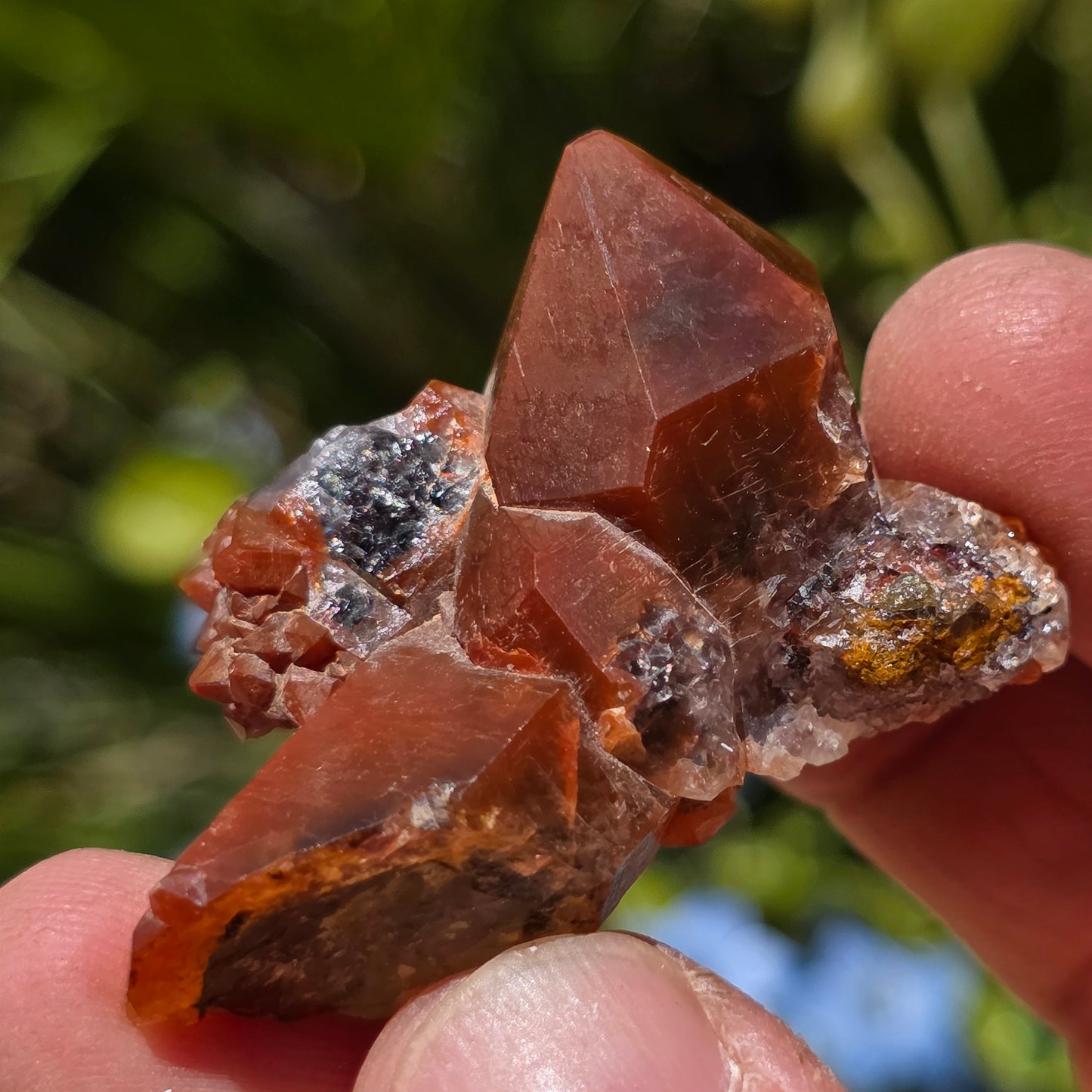 Stunning Red Quartz Crystal Specimen from Morocco | Rough Mineral Sample | 20.96 grams
