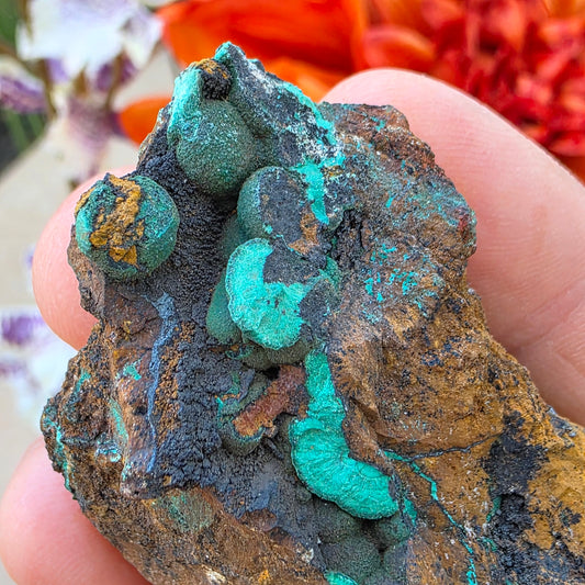 Malachite Copper Ore Rock Specimen | Planet Mine | Arizona | Natural Raw Stone | 59 g