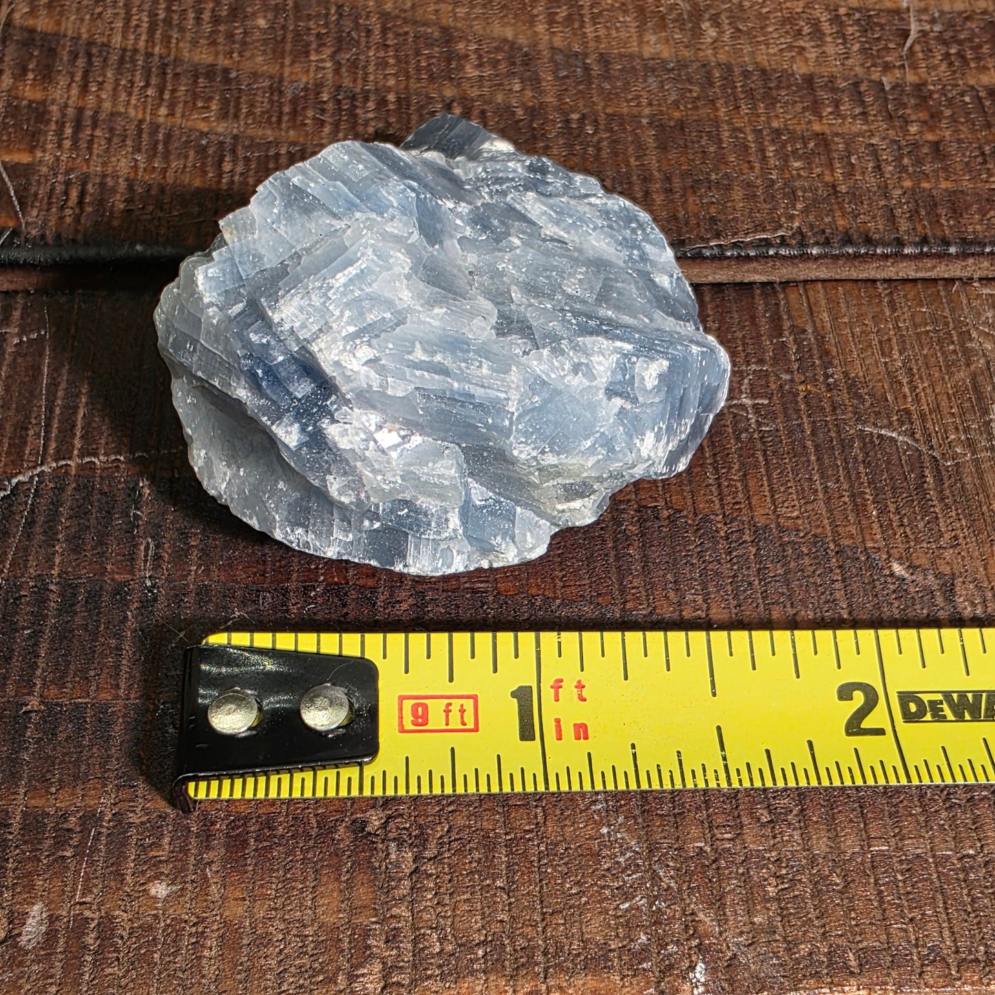 Blue Calcite Rock Specimen | Raw Natural Crystal Mineral | 59.23 g