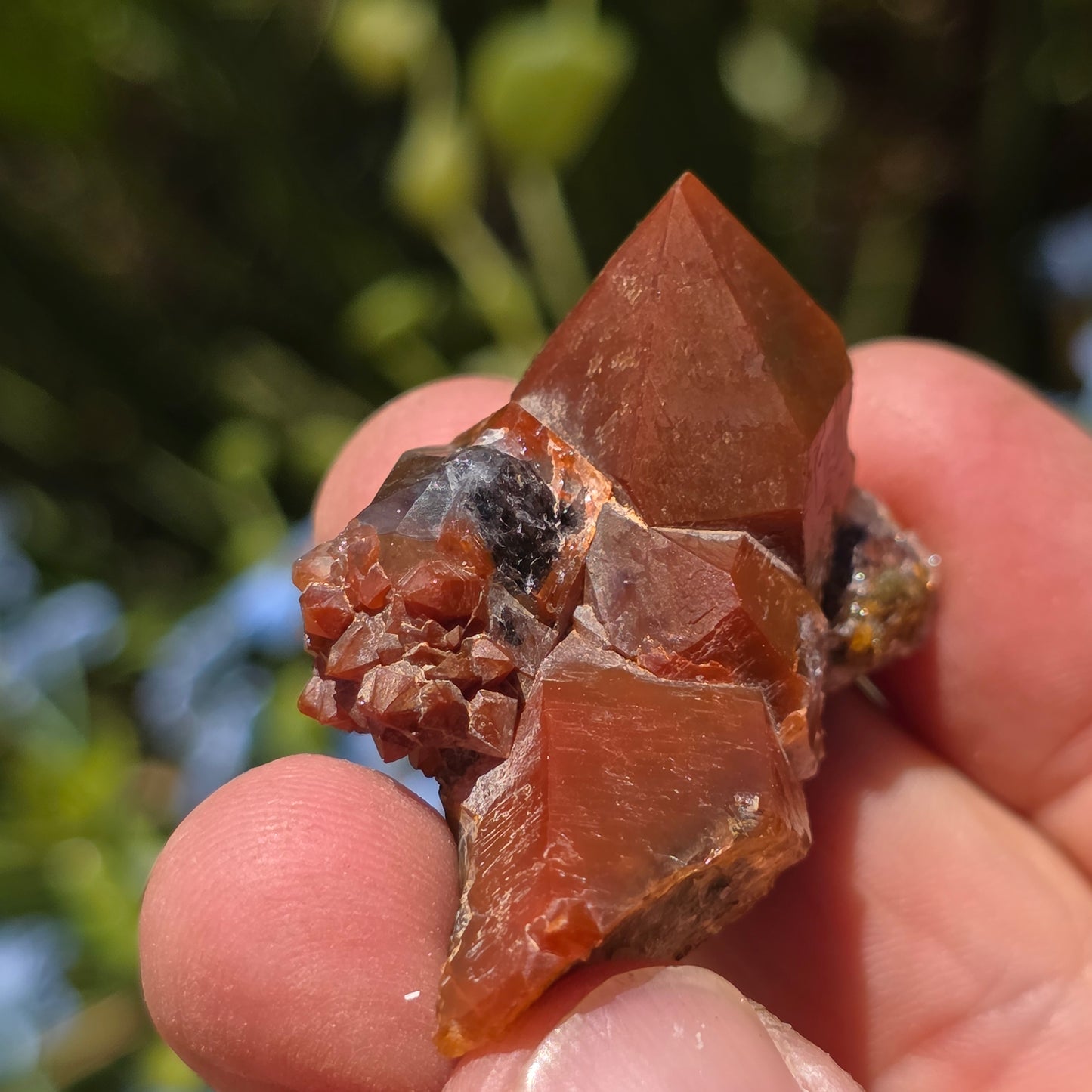 Stunning Red Quartz Crystal Specimen from Morocco | Rough Mineral Sample | 20.96 grams