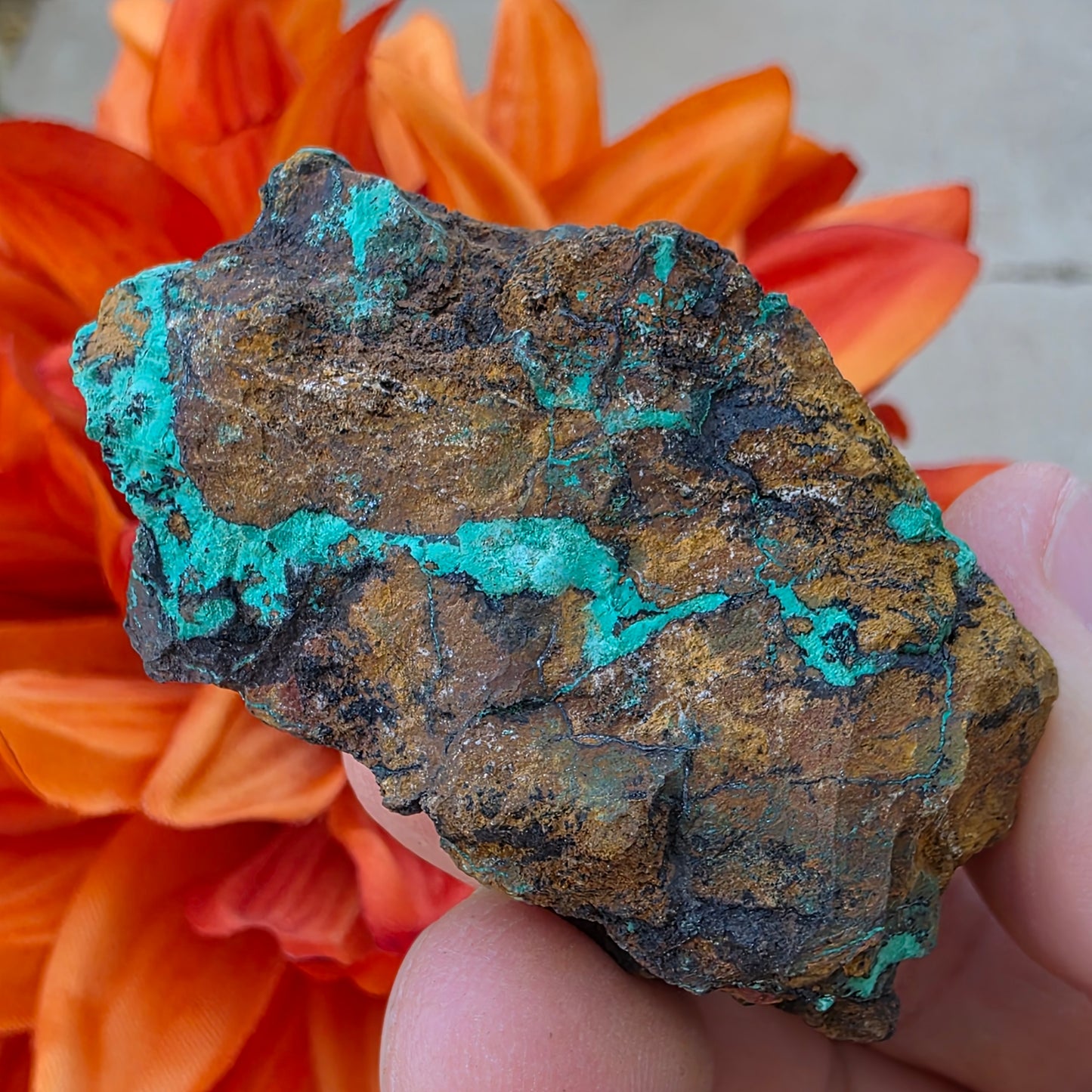 Malachite Copper Ore Rock Specimen | Planet Mine | Arizona | Natural Raw Stone | 59 g