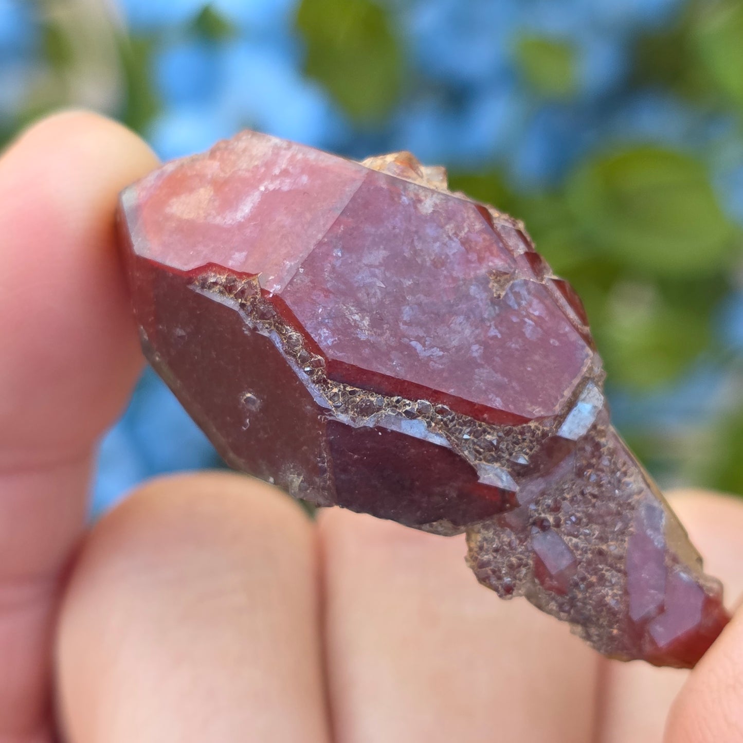 Stunning Red Quartz Crystal Specimen from Morocco | Rough Mineral Sample | 14.18 grams