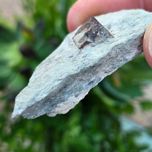 Limonite after Pyrite Cube on Matrix from the Harquahala Mountains, Arizona | Pseudomorph Rock Specimen | 20 g | Raw Stone | Geology Gift