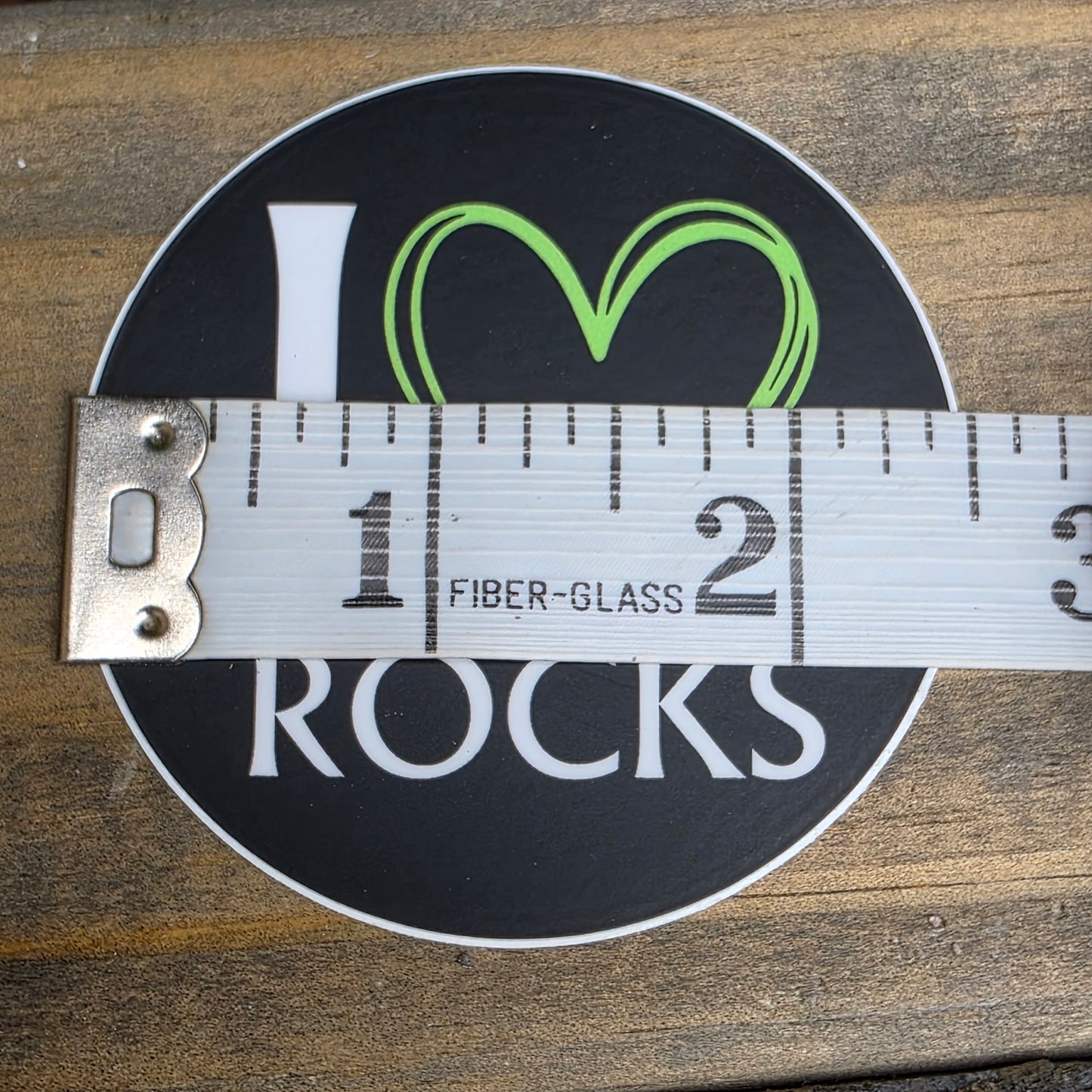 I Love Rocks Geology Sticker: Rockhound and Mineral Lover Gift
