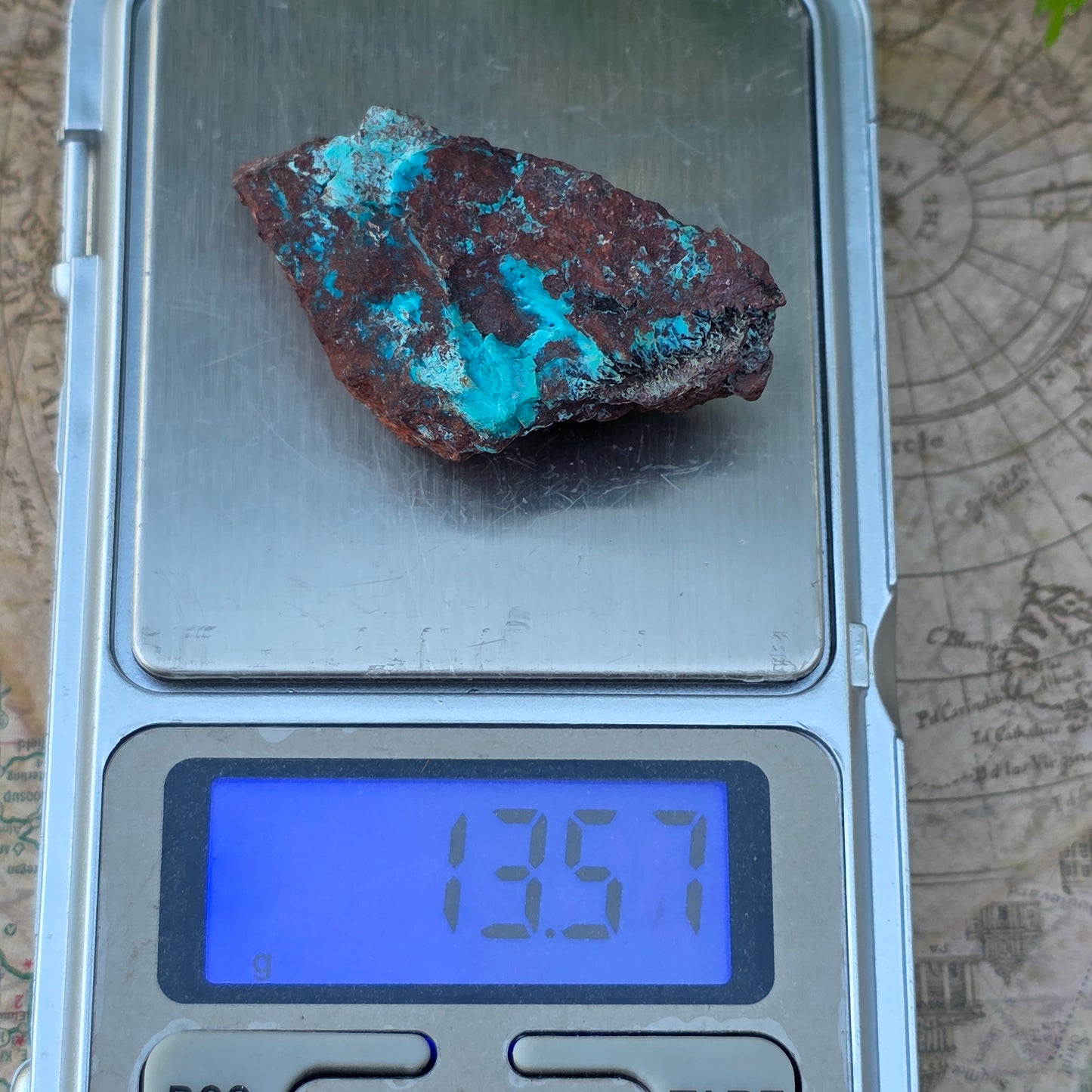 Chrysocolla Copper Ore Rock Specimen | Planet Mine | Arizona | Natural Raw Stone | 13.57 g
