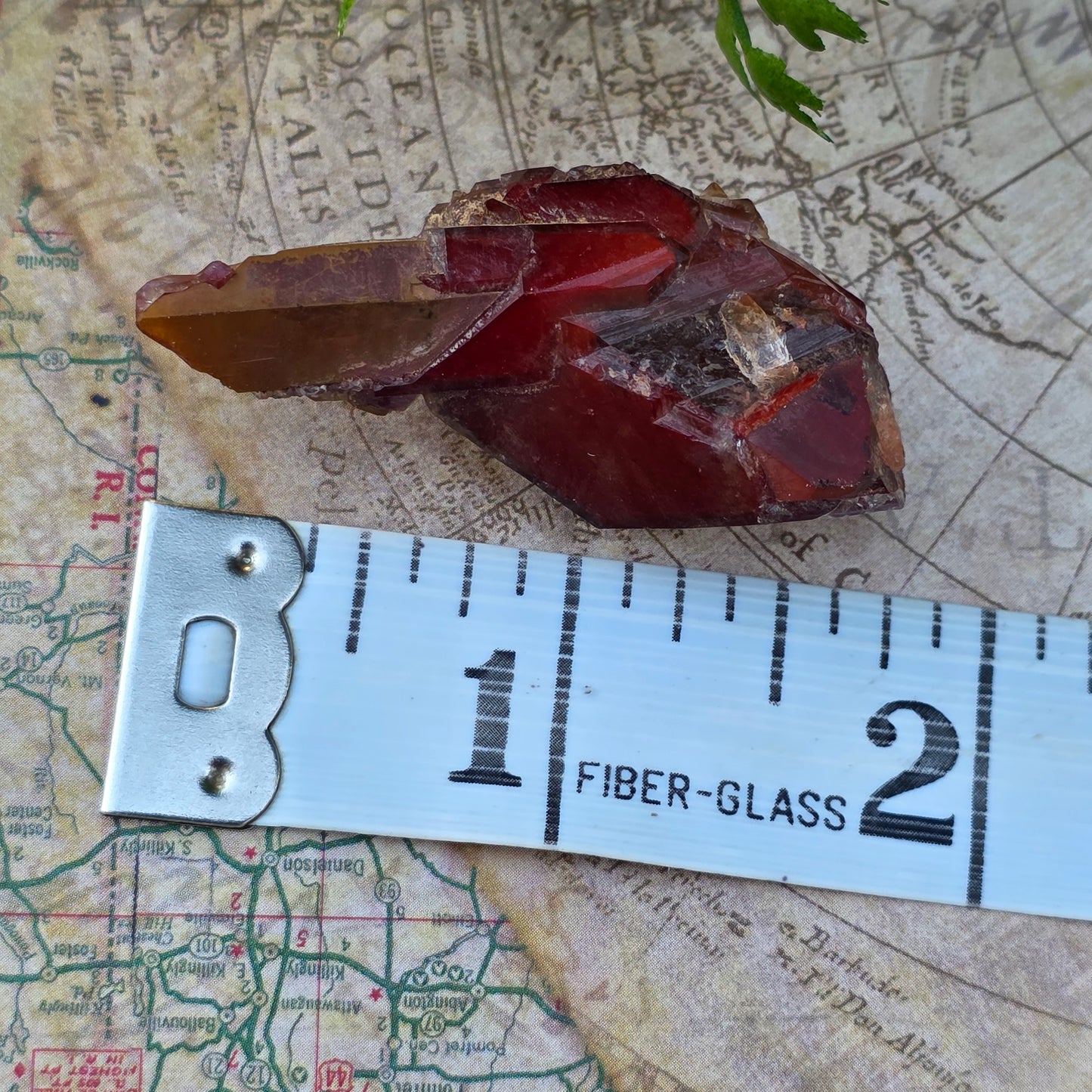 Stunning Red Quartz Crystal Specimen from Morocco | Rough Mineral Sample | 14.18 grams
