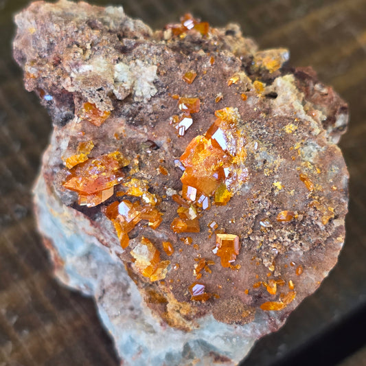 Arizona Wulfenite Fluorite Specimen | Fluorescent Minerals, Red Cloud Mine Natural Stone