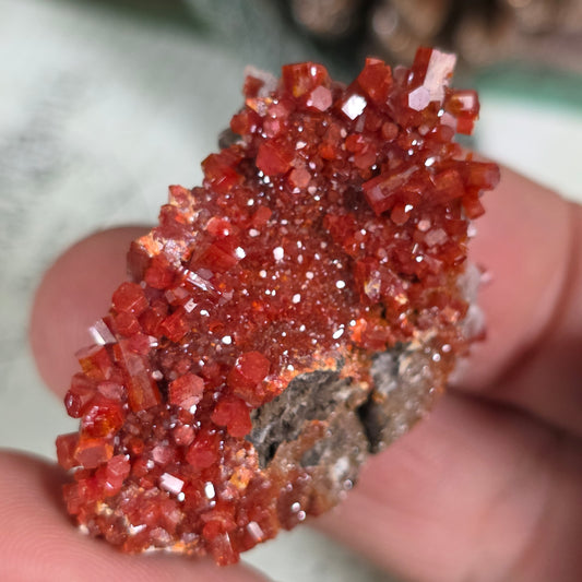 Arizona Vanadinite Rock | Red Crystals | La Paz County | Arizona | Raw Stone