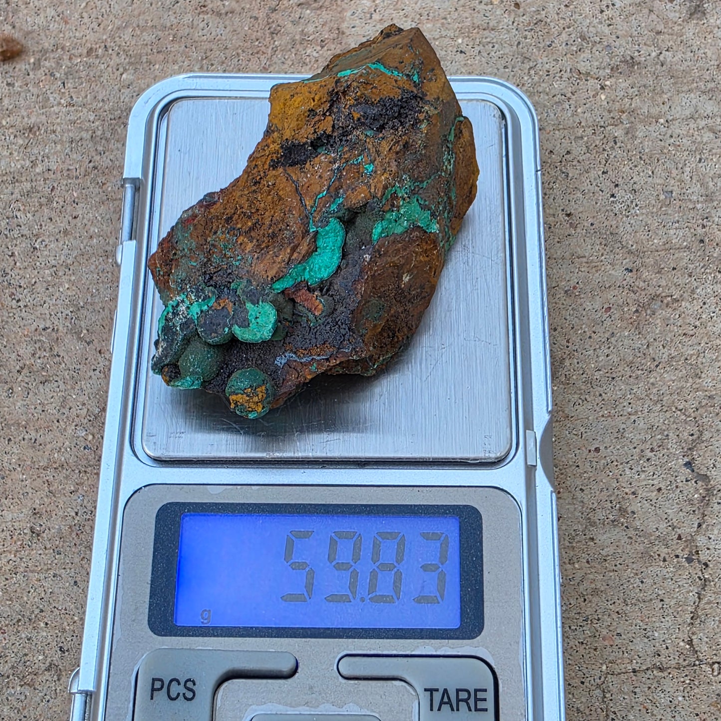 Malachite Copper Ore Rock Specimen | Planet Mine | Arizona | Natural Raw Stone | 59 g